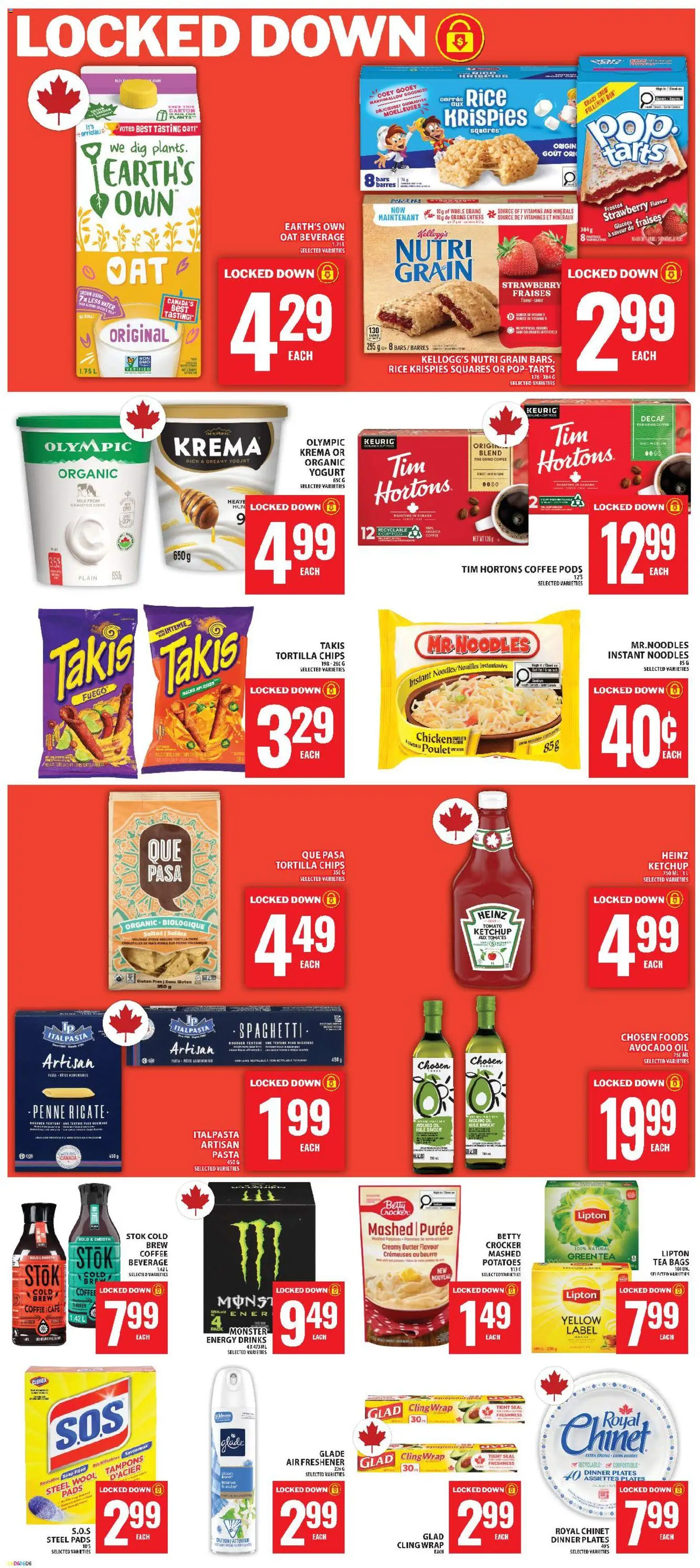 Food Basics flyer valid from Aug 6, 2026 | Page: 6 | Products: Noodles, Grains, Butter, Oil