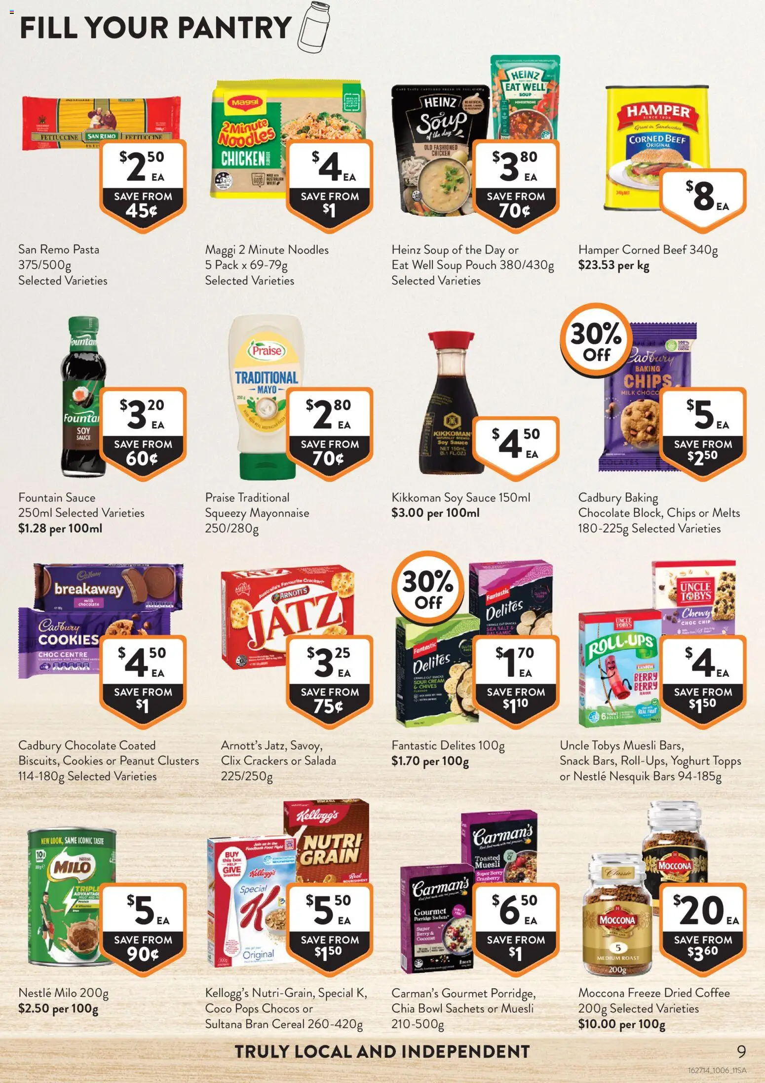 Foodworks catalogue - valid from 03/06/2026 | Page: 9 | Products: Chips, Sauce, Salt, Soup