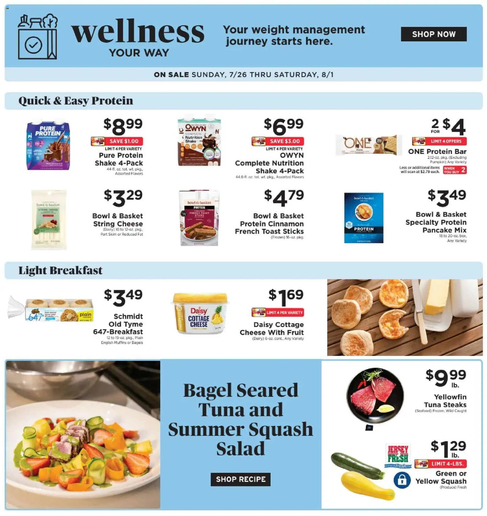 ShopRite Weekly Ad - valid from 07/23/2026 | Page: 11 | Products: Squash, Cheese, Seafood, Pumpkin