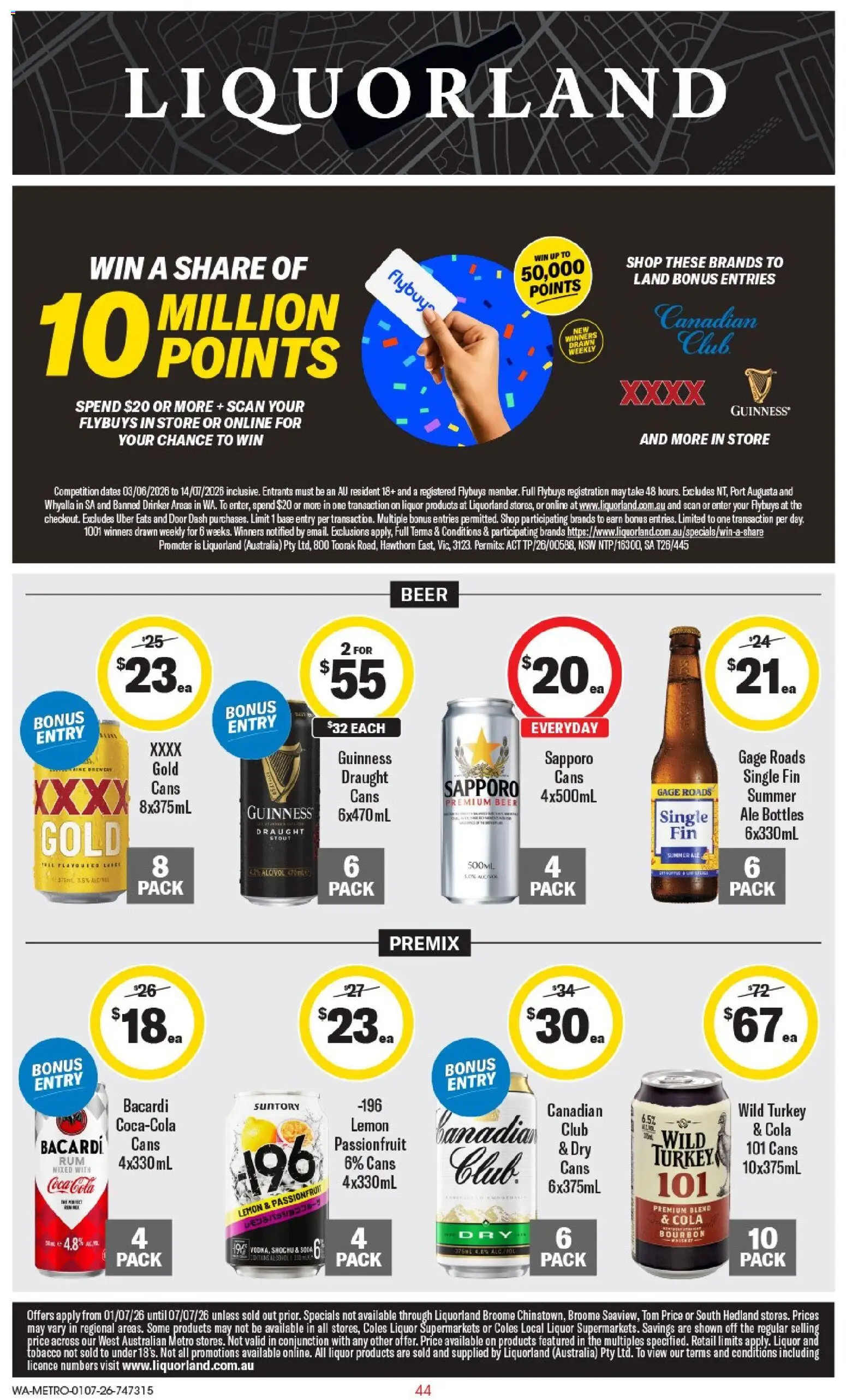 Coles catalogue - valid from 01/07/2026 | Page: 44 | Products: Bourbon, Whiskey, Lemon, Turkey
