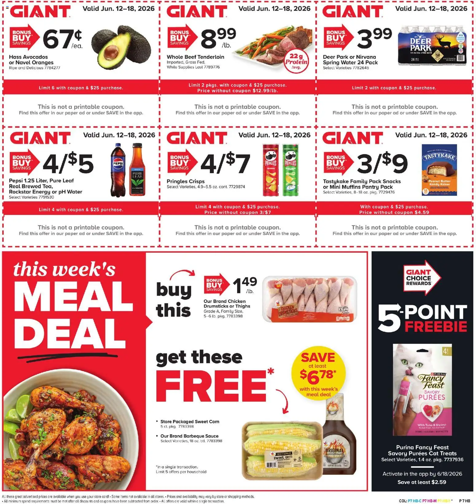 Giant Weekly Ad - valid from 12.06.2026 | Page: 5 | Products: Corn, Butter, Beef, Sauce