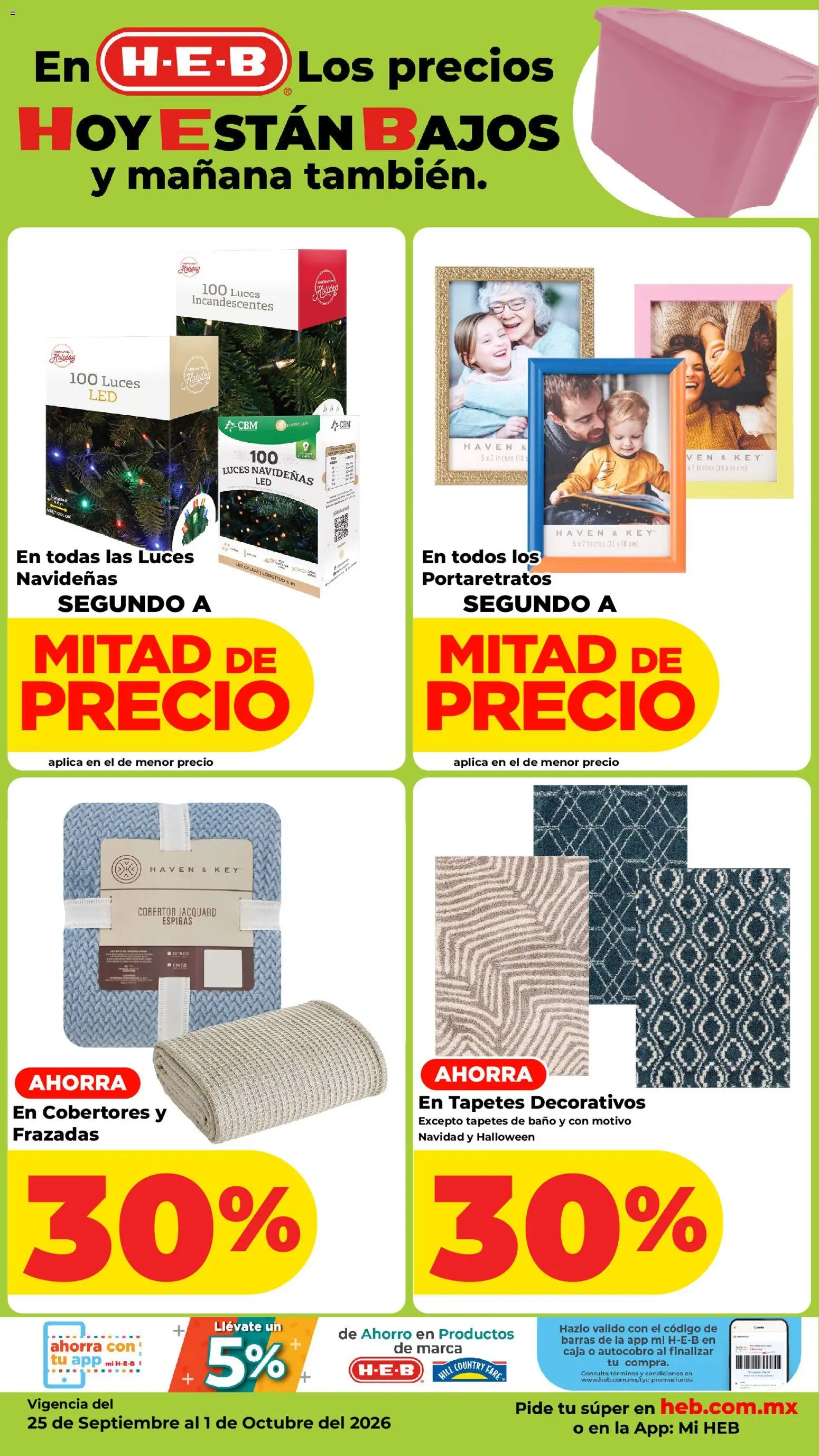Nuevas ofertas de H-E-B válidas en toda la República Mexicana desde el 25/09/2026. ¡Encuentra las mejores ofertas en H-E-B folleto! | Página: 10