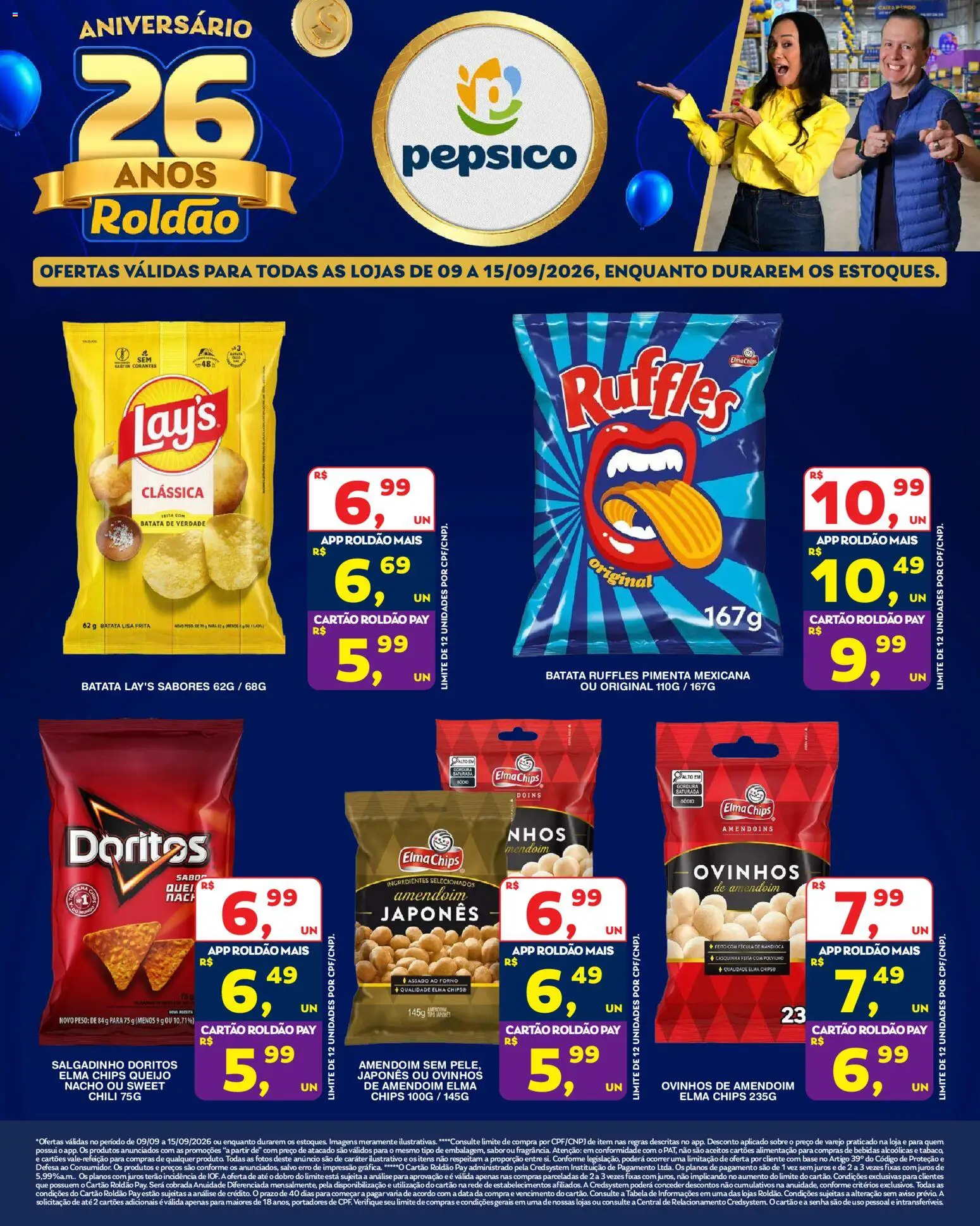 Roldão Folheto - válido de 09/09/2026 | Página: 1 | Produtos: Amendoim, Amendoins, Bebidas, Queijo