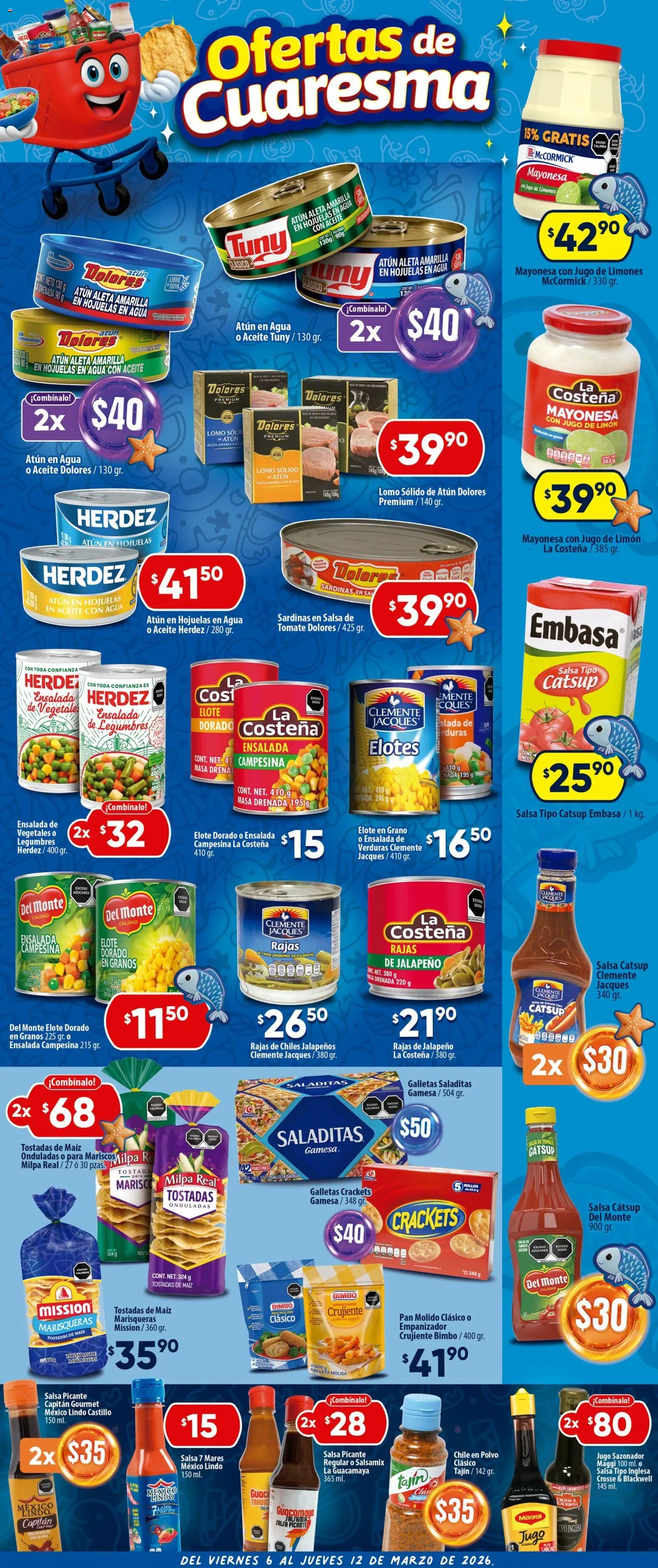Nuevas ofertas de Calimax válidas en toda la República Mexicana desde el 06.03.2026. ¡Encuentra las mejores ofertas en Calimax folleto Tijuana! | Página: 3 | Productos: Sal, Pan molido, Tomate, Pan