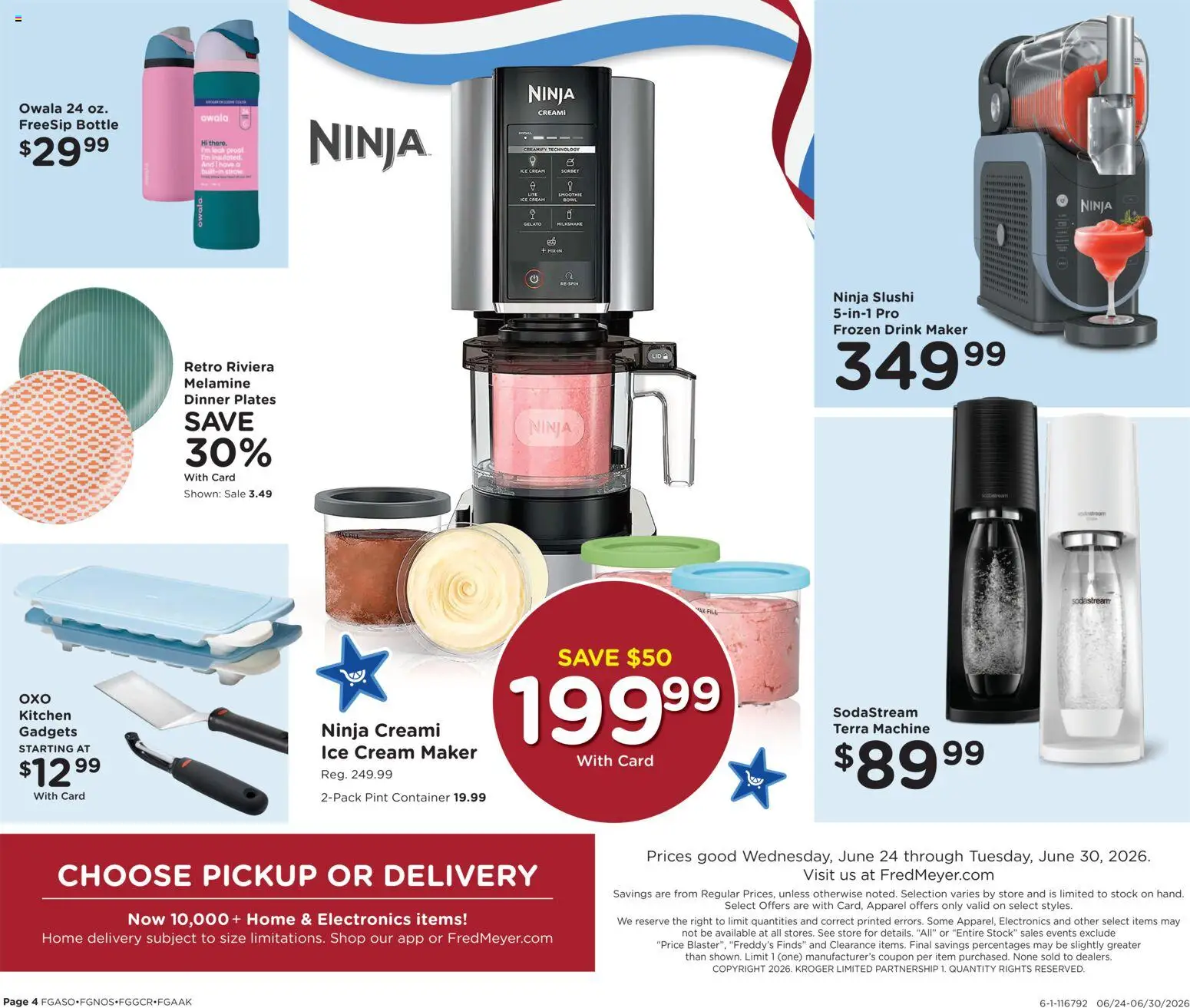 Fred Meyer Home & Apparel - valid from 06/24/2026 | Page: 4 | Products: Ice Cream Maker, Cream, Ice cream