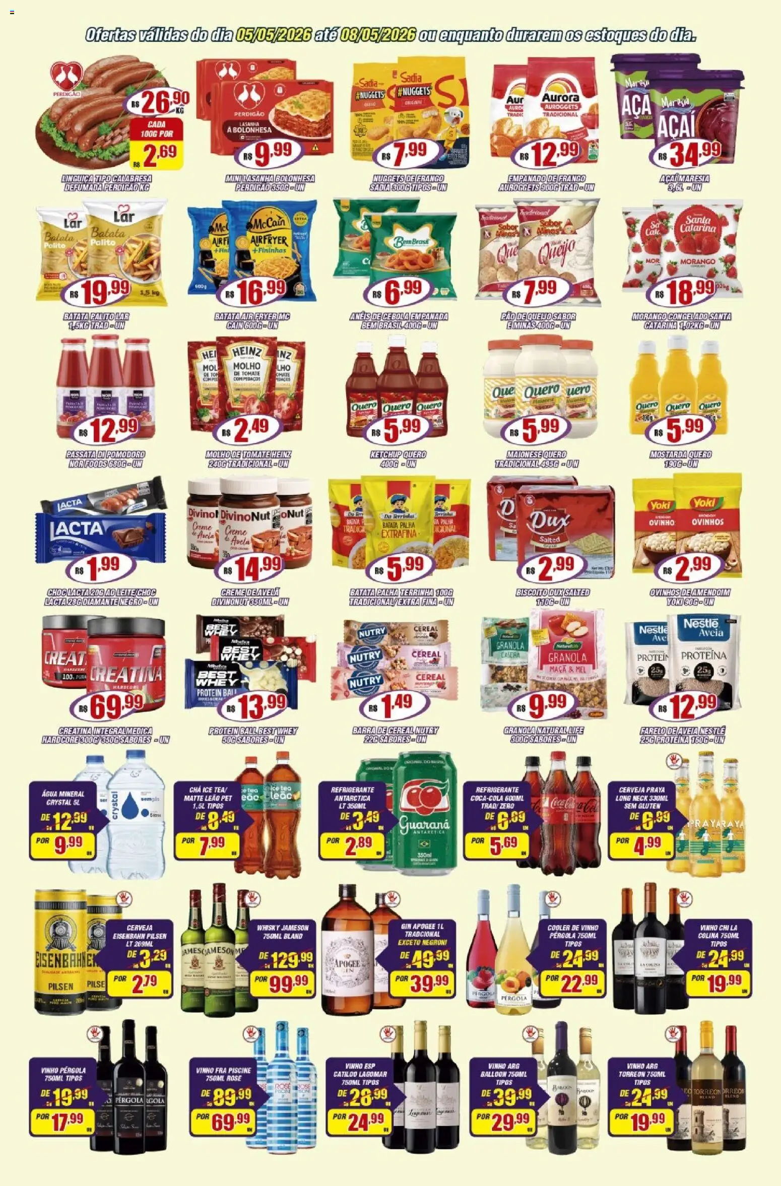 Violeta Supermercados Folheto - válido de 05.05.2026 | Página: 2 | Produtos: Guaraná, Air fryer, Linguiça, Açaí
