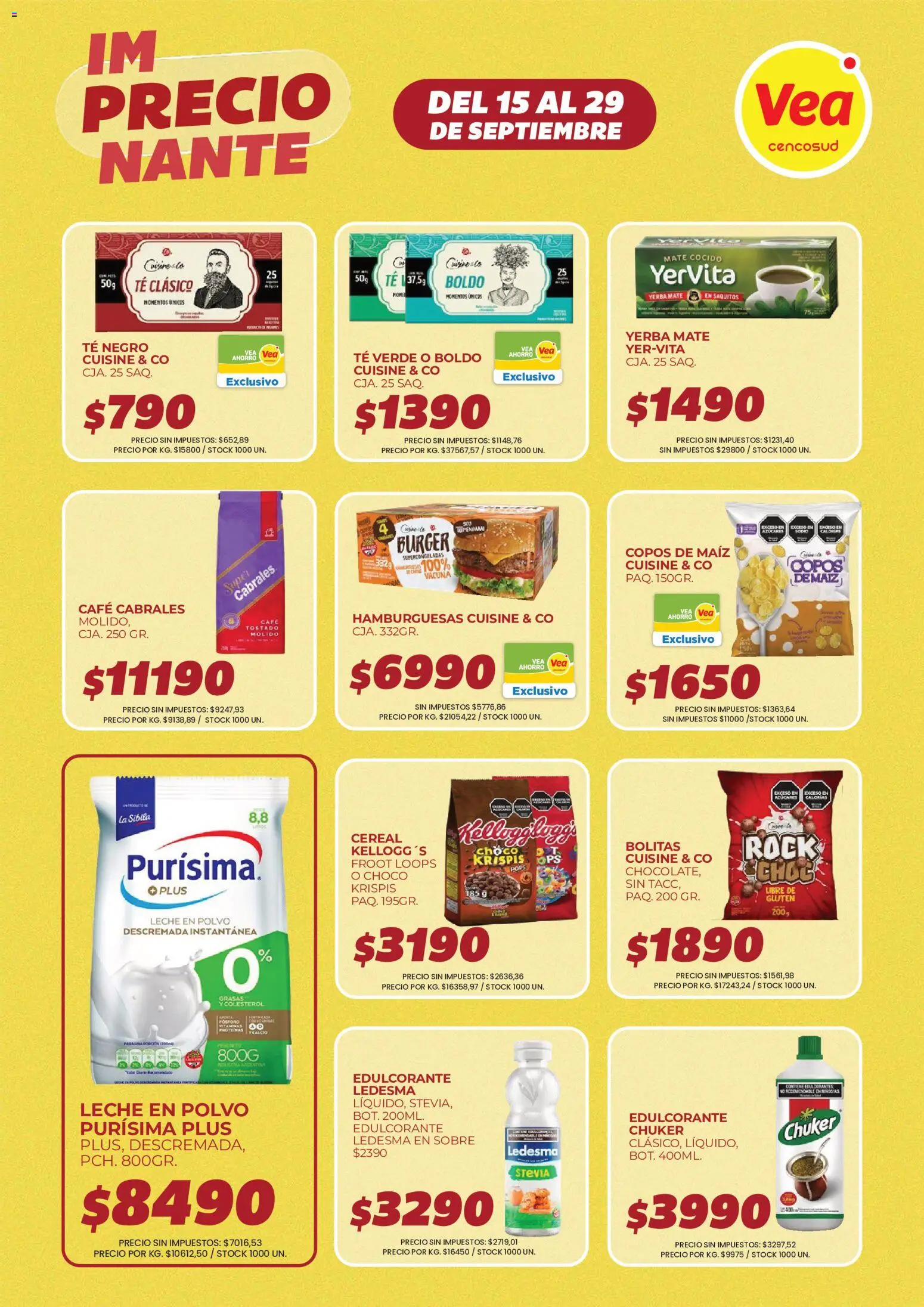 Vea Ofertas │ válido desde el 15/09/2026 | Página: 4 | Productos: Té negro, Sobre, Leche en polvo, Edulcorante