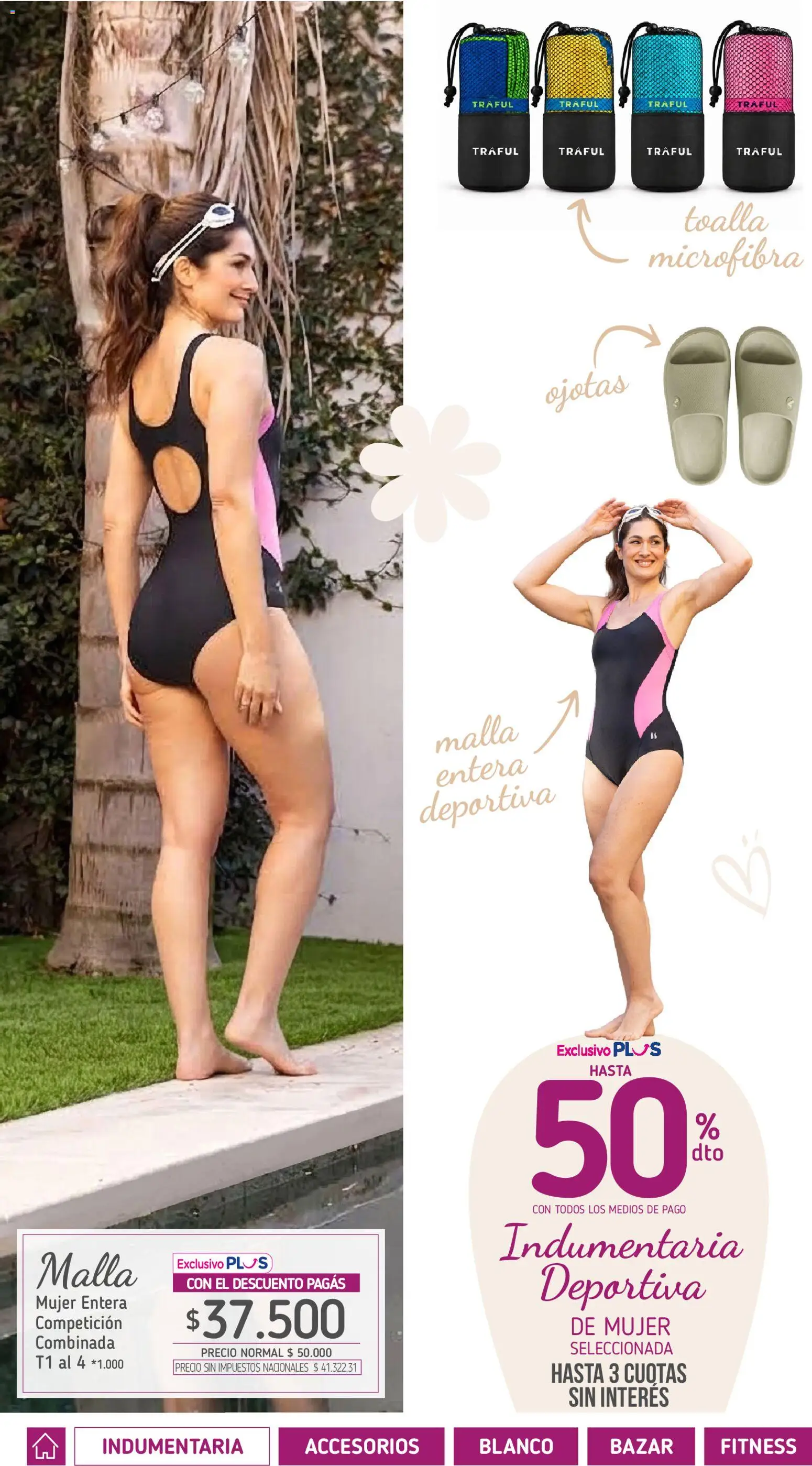 La Anonima - Especial Madre │ válido desde el 01/10/2026 | Página: 12 | Productos: Toalla, Malla, Ojotas