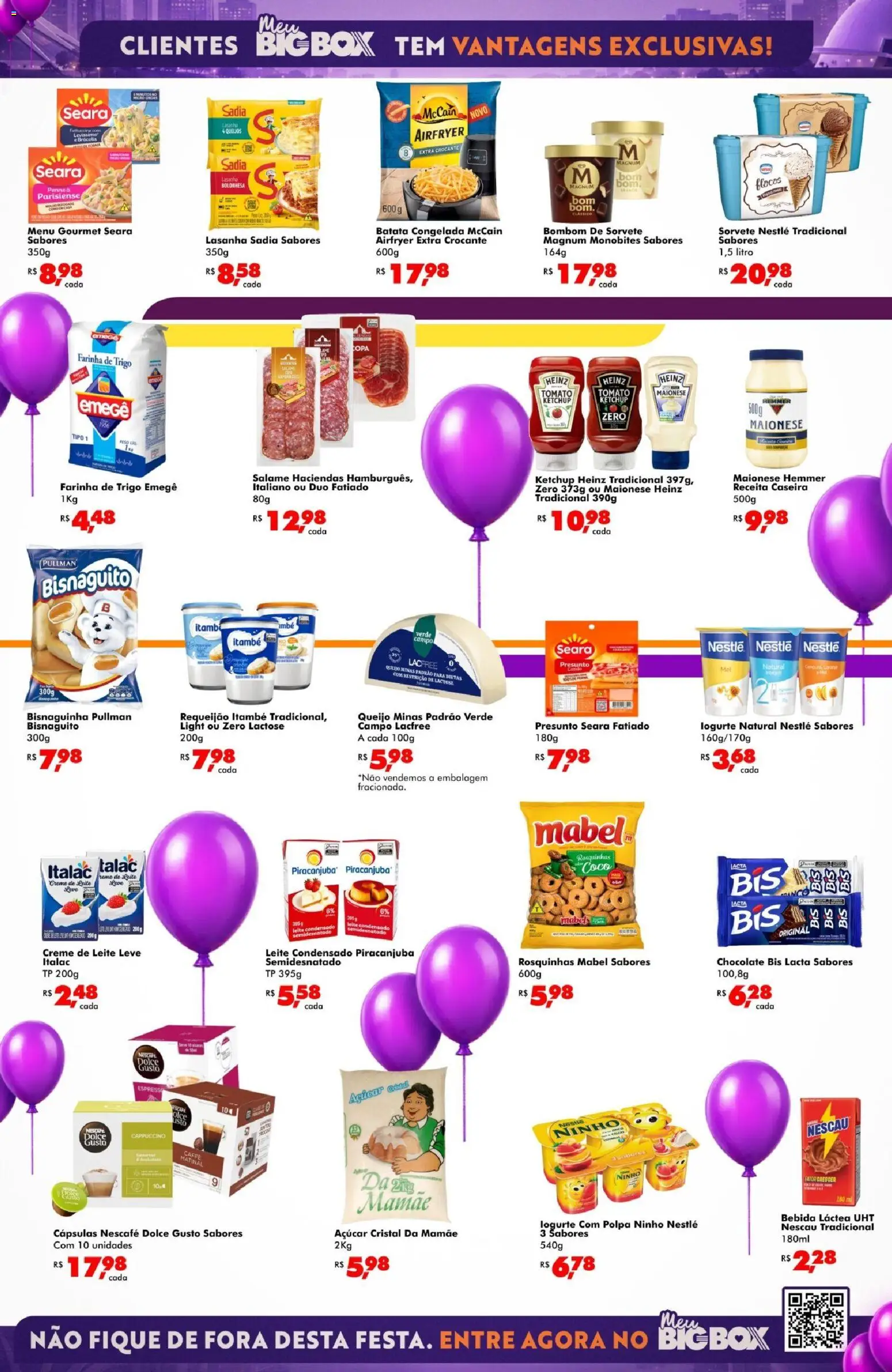 Big Box Folheto - válido de 05/08/2026 | Página: 2 | Produtos: Nescau, Farinha de trigo, Creme, Bombom