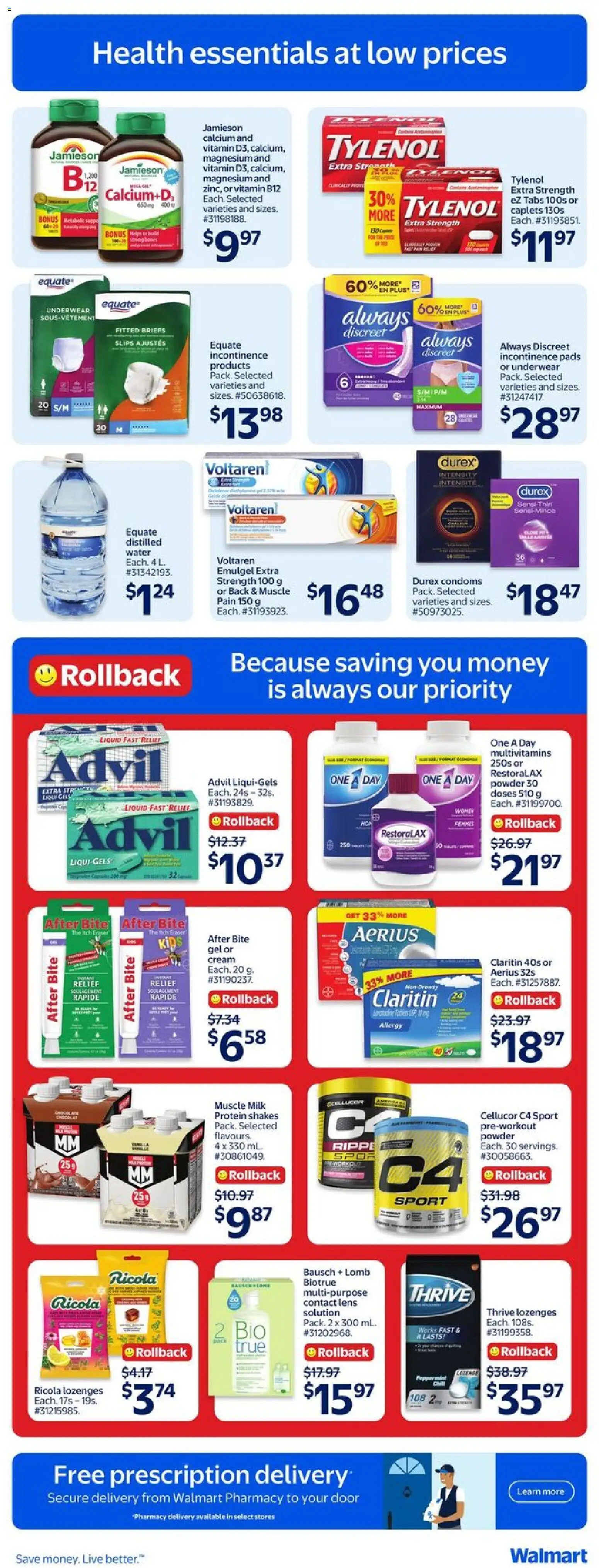 Walmart flyer valid from 21.05.2026 | Page: 13 | Products: Cream, Powder, Milk, Briefs
