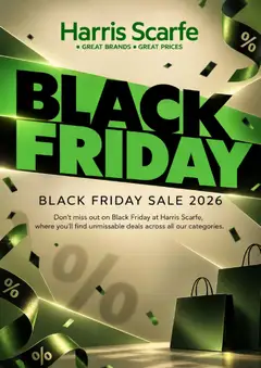 Preview of Harris Scarfe Black Friday Notice - valid from 19/10/2026