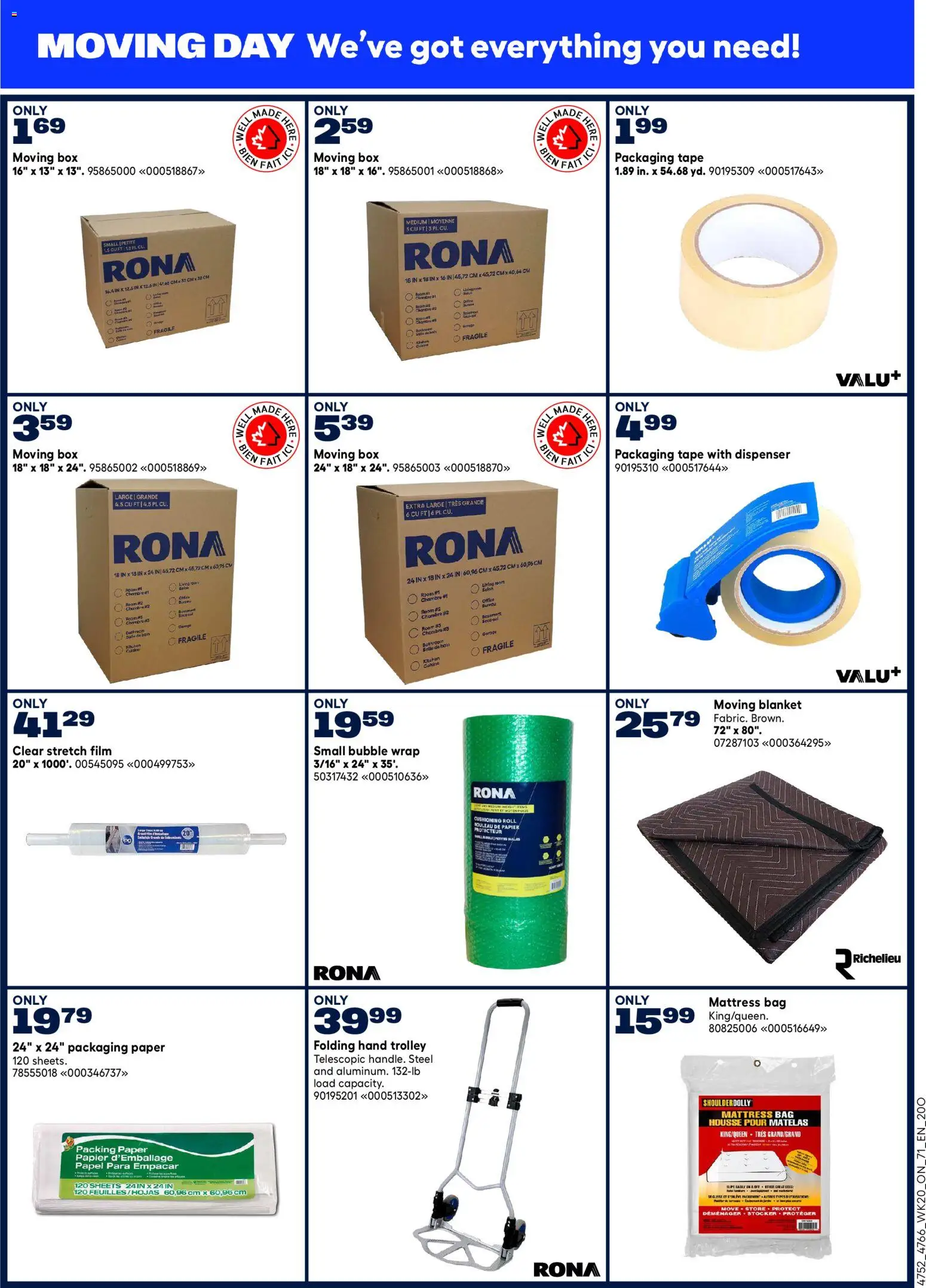 Rona flyer valid from 11.06.2026 | Page: 8 | Products: Bag, Mattress, Blanket, Box