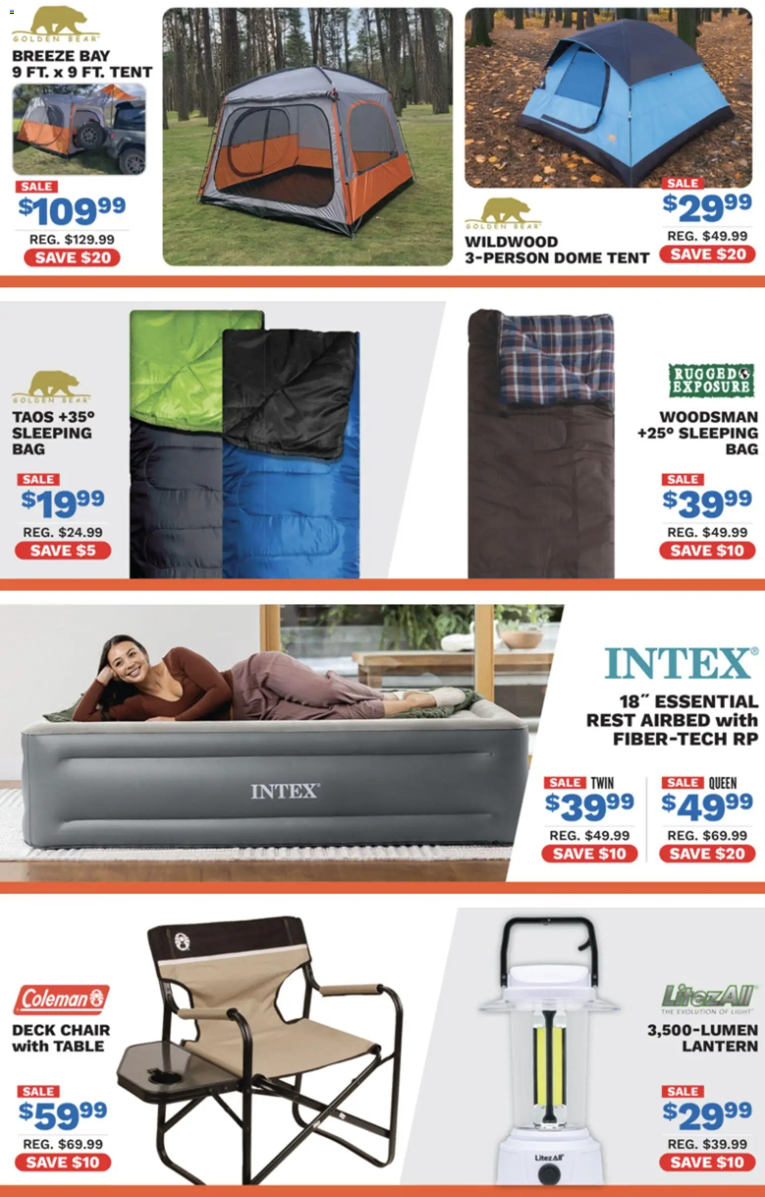 Big 5 Sporting Goods Weekly Ad - valid from 06/29/2026 | Page: 6 | Products: Deck chair, Table, Chair, Tent