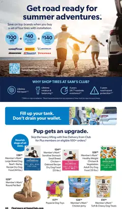 Preview of Sam's Club weekly ads valid from 29.04.2026 | Page: 44 | Products: Bed, Dog Treats, Dog Food, Weight