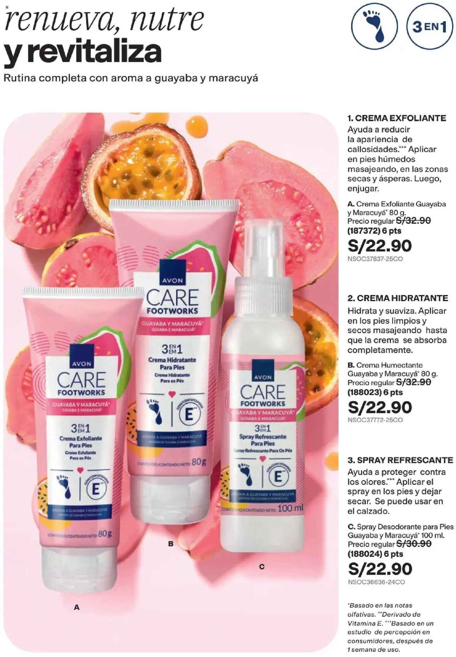 Catálogo Avon válido desde 22/07/2026 | Página: 142 | Productos: Exfoliante, Desodorante, Crema