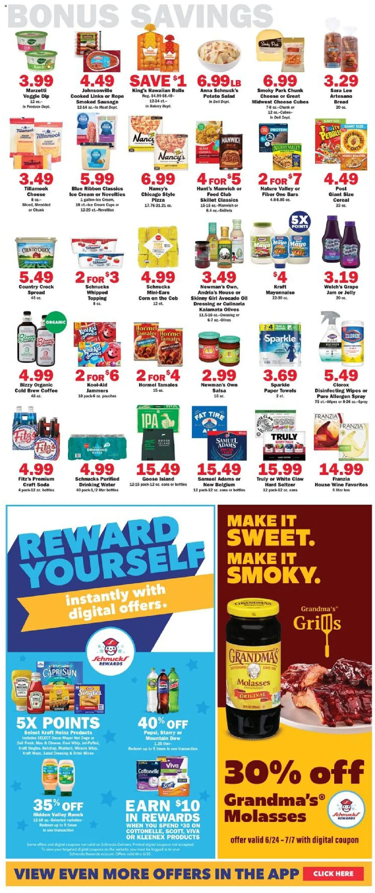Schnucks Weekly Print Ad - IN - valid from 24.06.2026 | Page: 5 | Products: Box, Skillet, Oil, Coffee