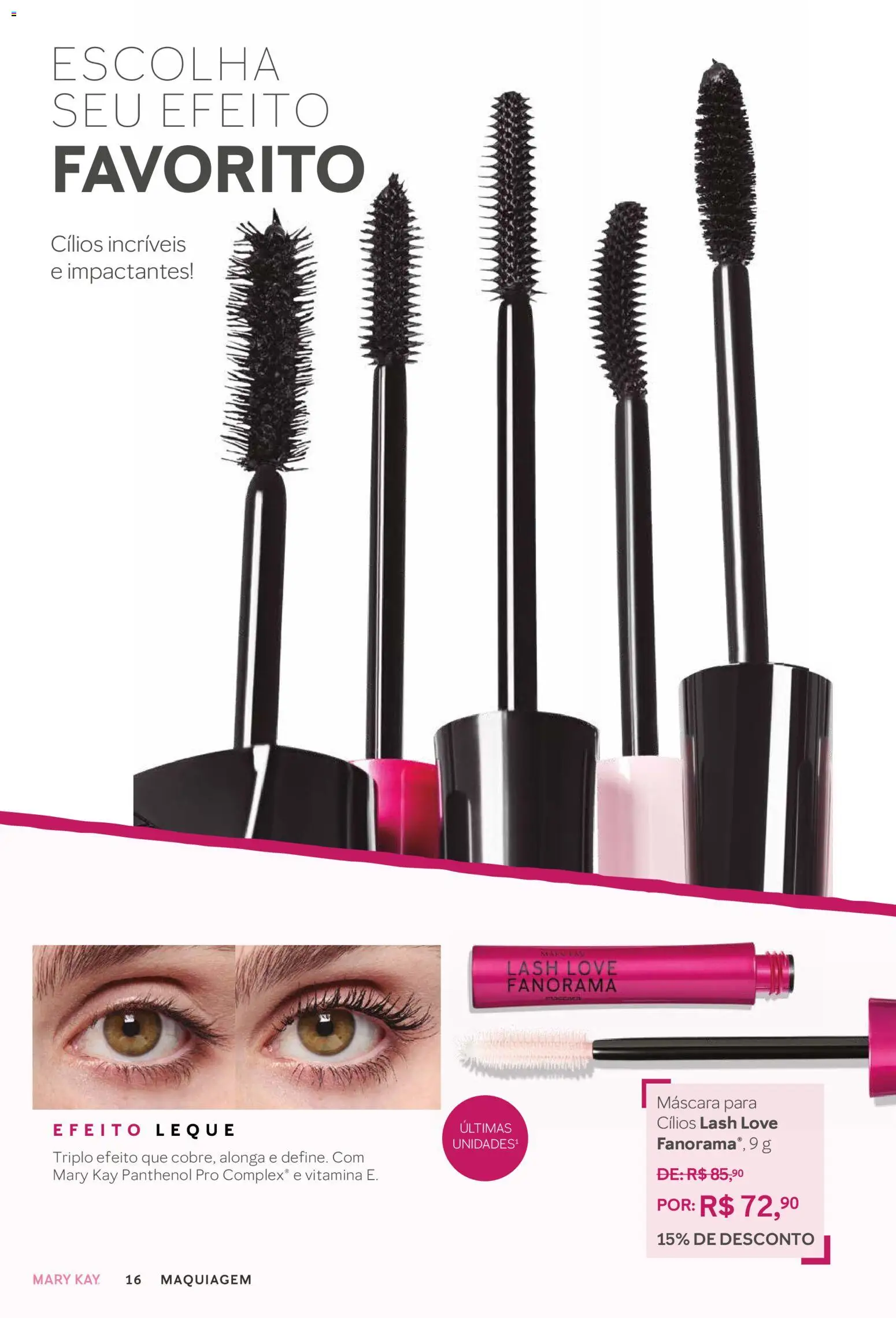Mary Kay Folheto - válido de 01/03/2026 | Página: 16 | Produtos: Maquiagem