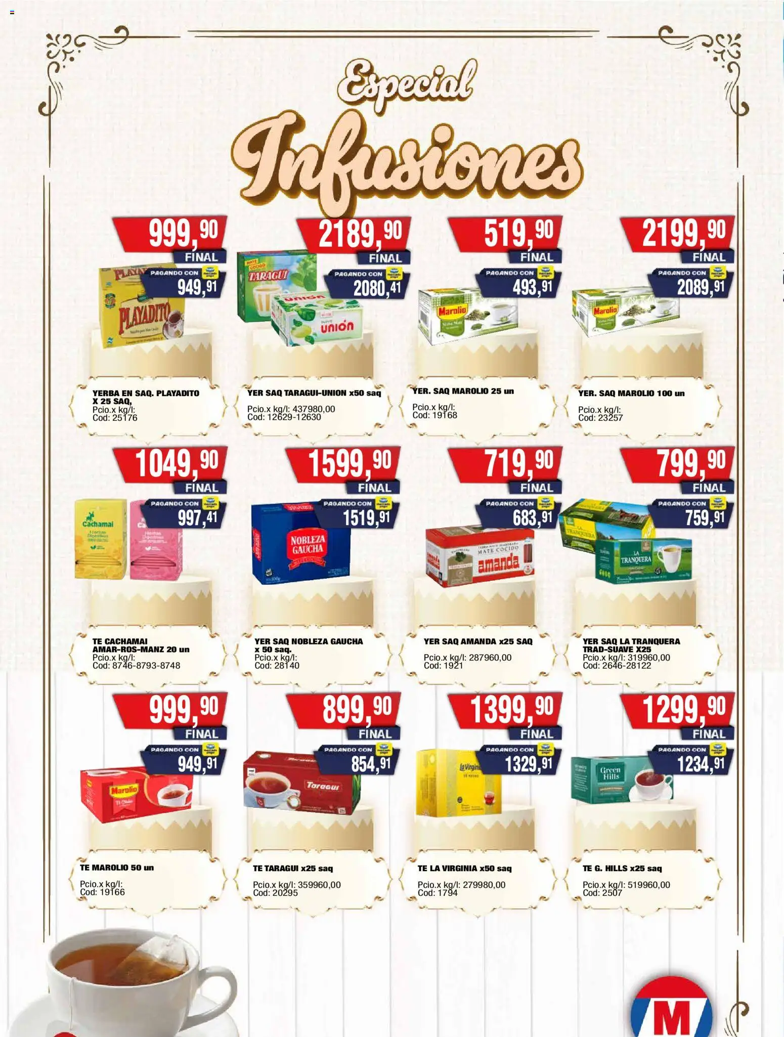 Maxiconsumo ofertas │ válido desde el 29/06/2026 | Página: 12 | Productos: Mate, Yerba, Té, Mate cocido