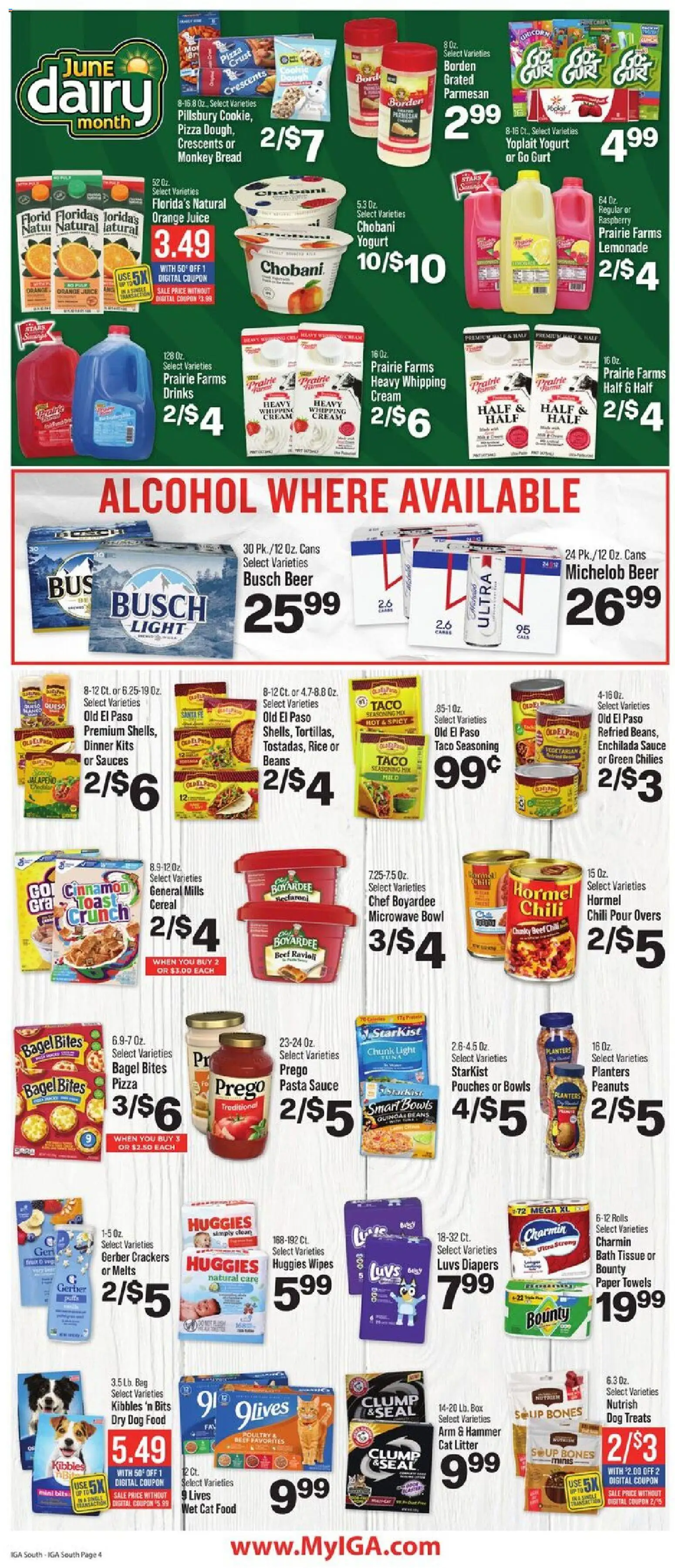 IGA Weekly Ad - valid from 10.06.2026 | Page: 5 | Products: Bath, Dog Food, Hammer, Pasta