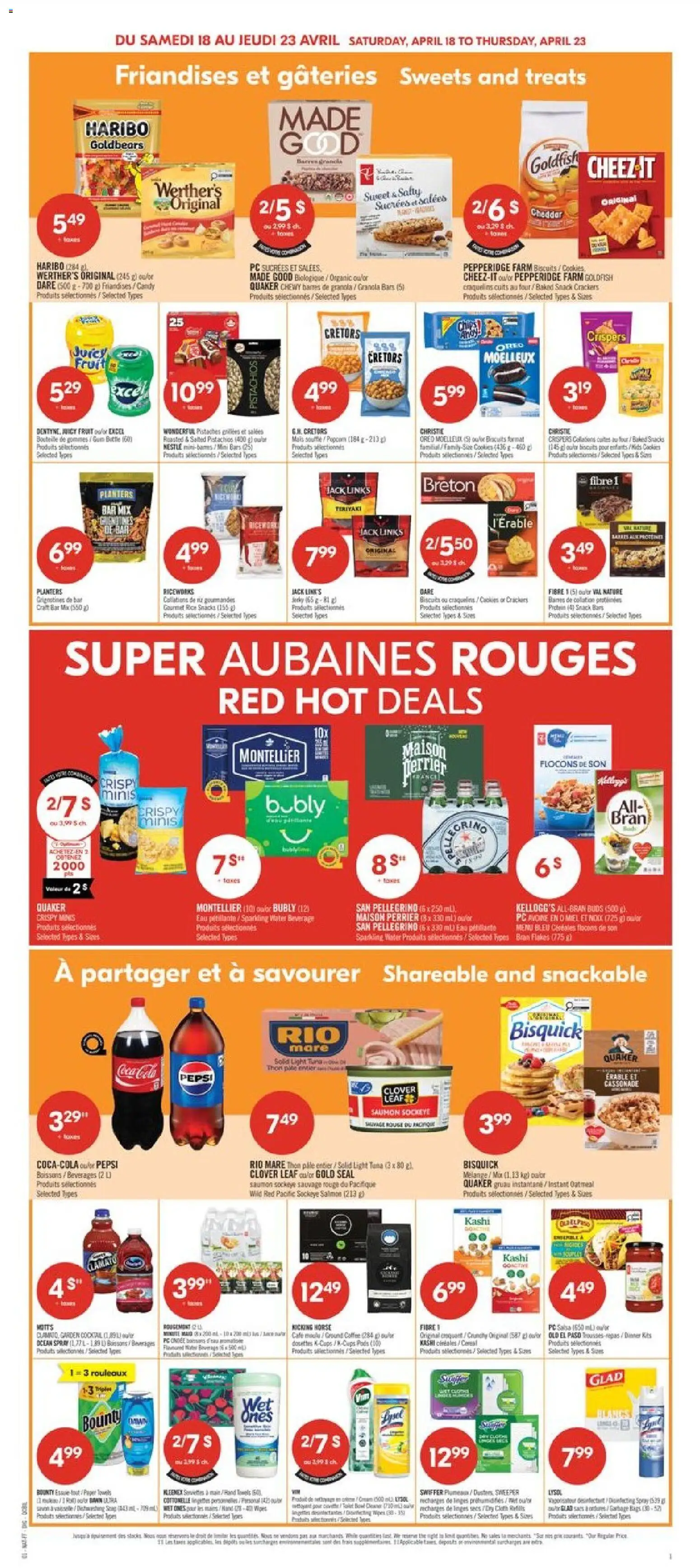 Pharmaprix flyer valid from 17.04.2026 | Page: 6 | Products: Rice, Cookies, Flakes, PC