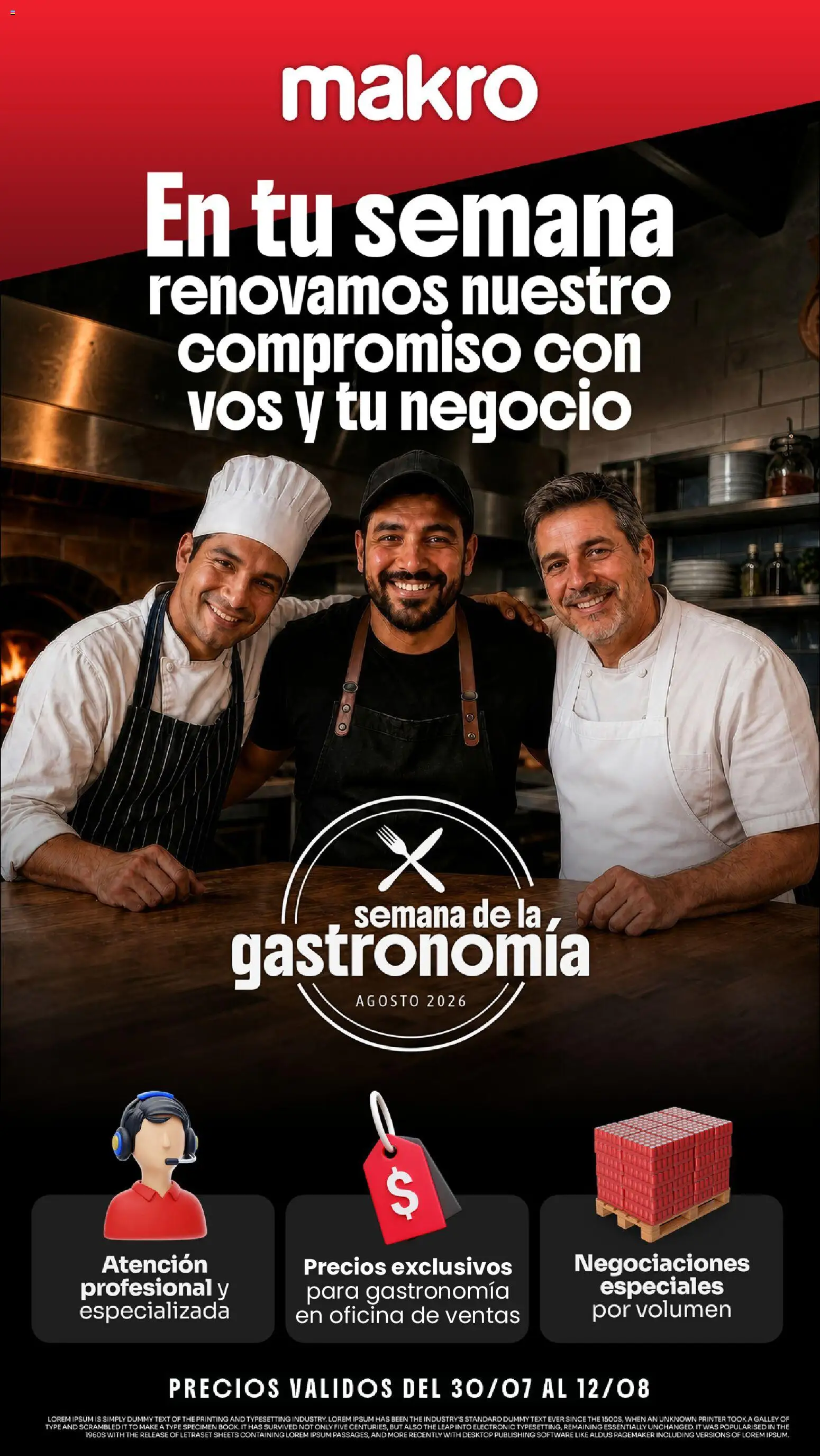 Makro Ofertas GASTRONÓMICO │ válido desde el 30/07/2026 | Página: 1