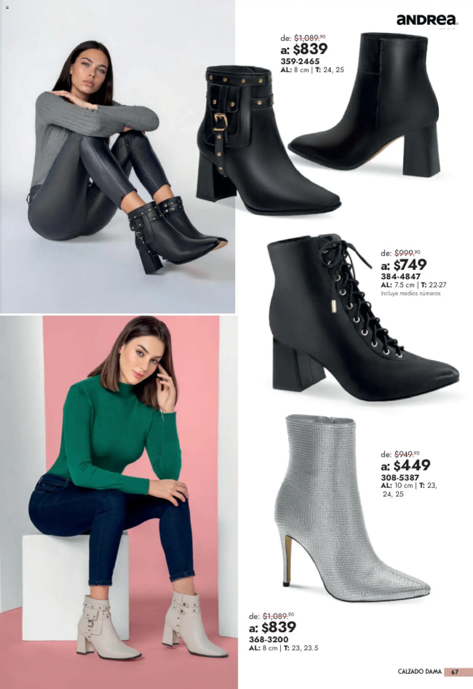 Nuevas ofertas de Andrea válidas en toda la República Mexicana desde el 26/07/2026. ¡Encuentra las mejores ofertas en Andrea catálogo Outlet! | Página: 67