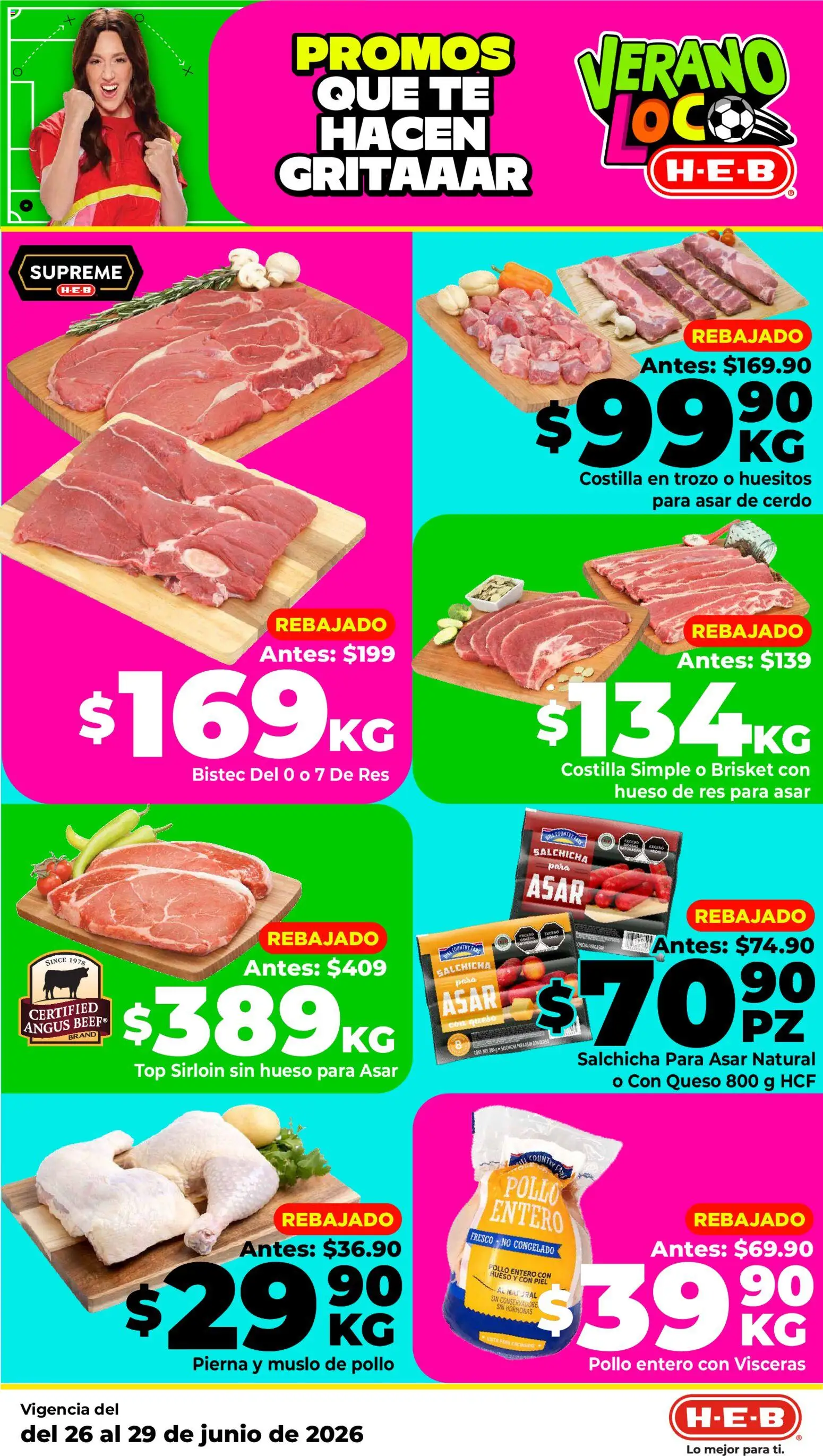 Nuevas ofertas de H-E-B válidas en toda la República Mexicana desde el 26/06/2026. ¡Encuentra las mejores ofertas en H-E-B folleto! | Página: 17
