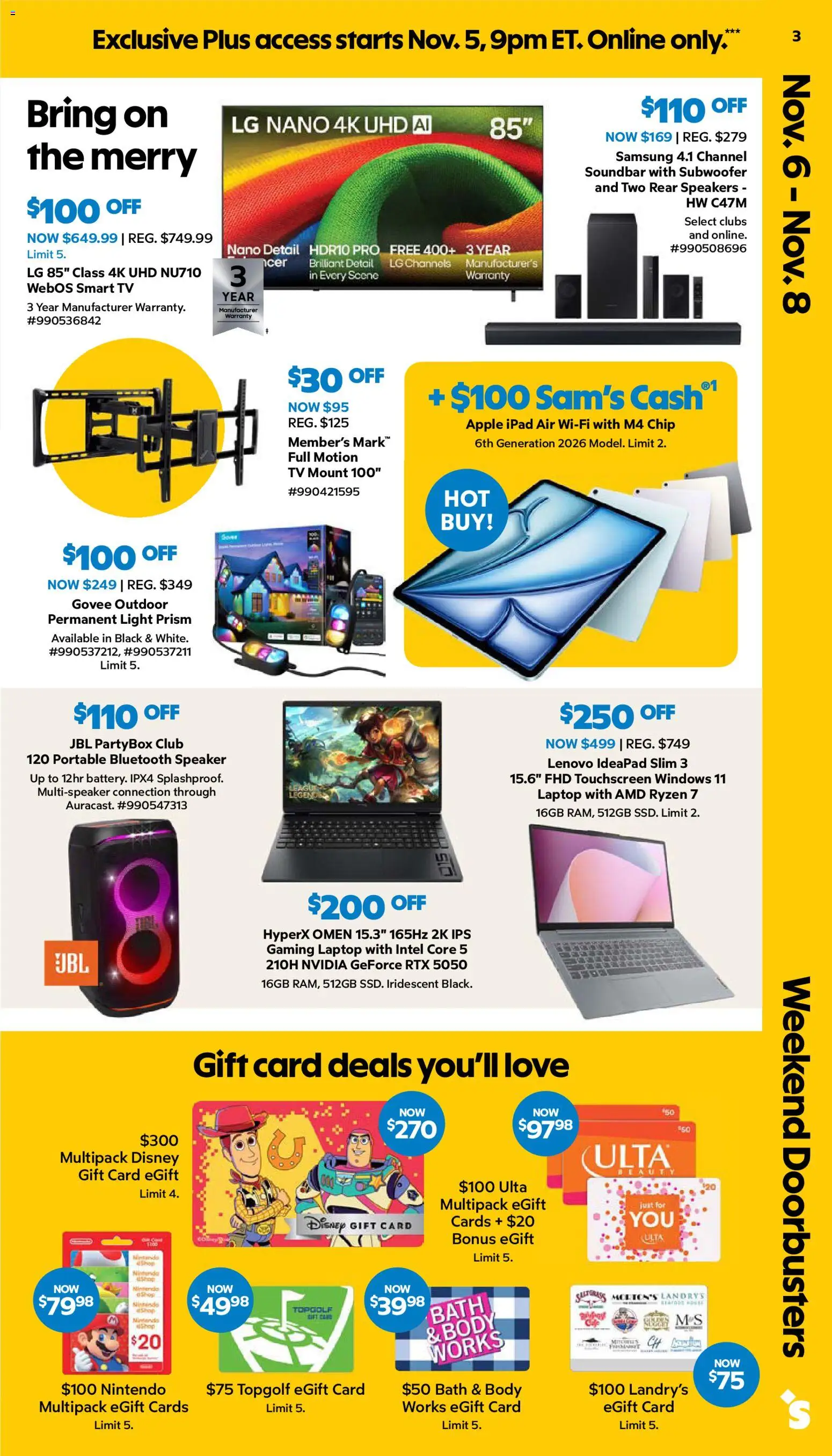 Sam's Club Black Friday - valid from 10/22/2026 | Page: 3