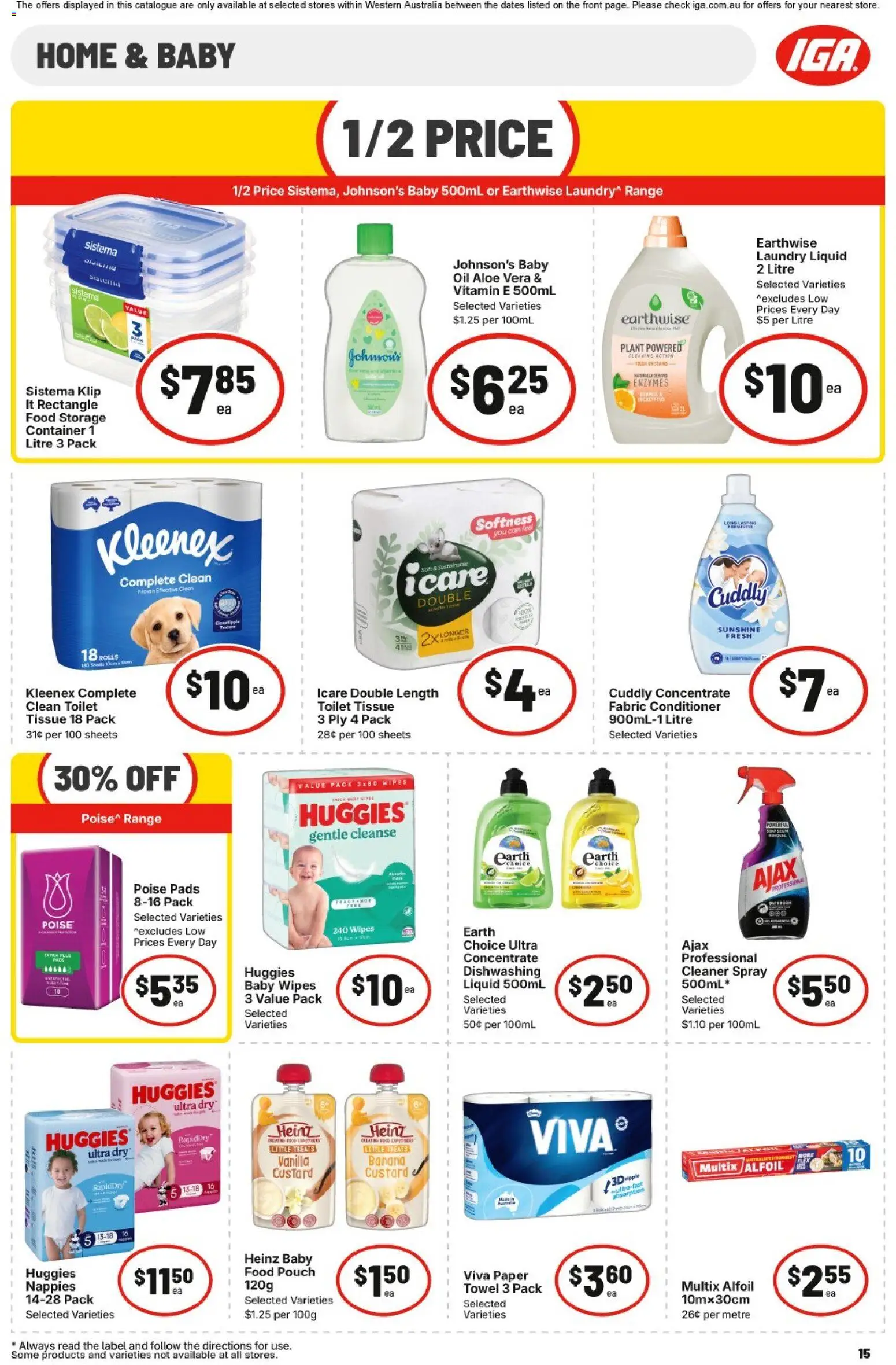 IGA catalogue - valid from 08/07/2026 | Page: 15 | Products: Conditioner, Oil, Laundry, Vitamin