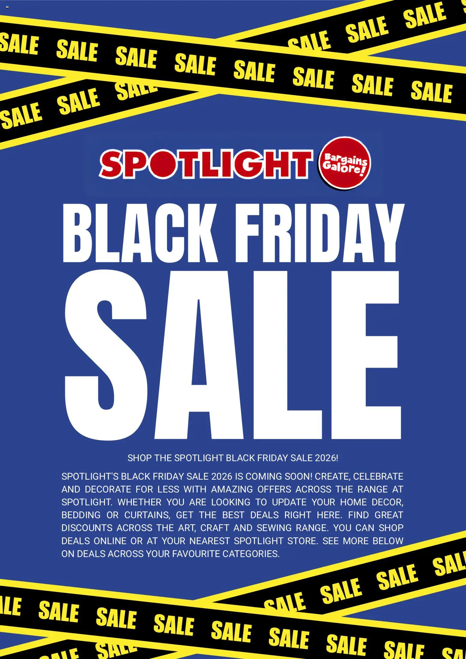 Spotlight new specials valid 19 Oct 2026 - 27 Nov 2026