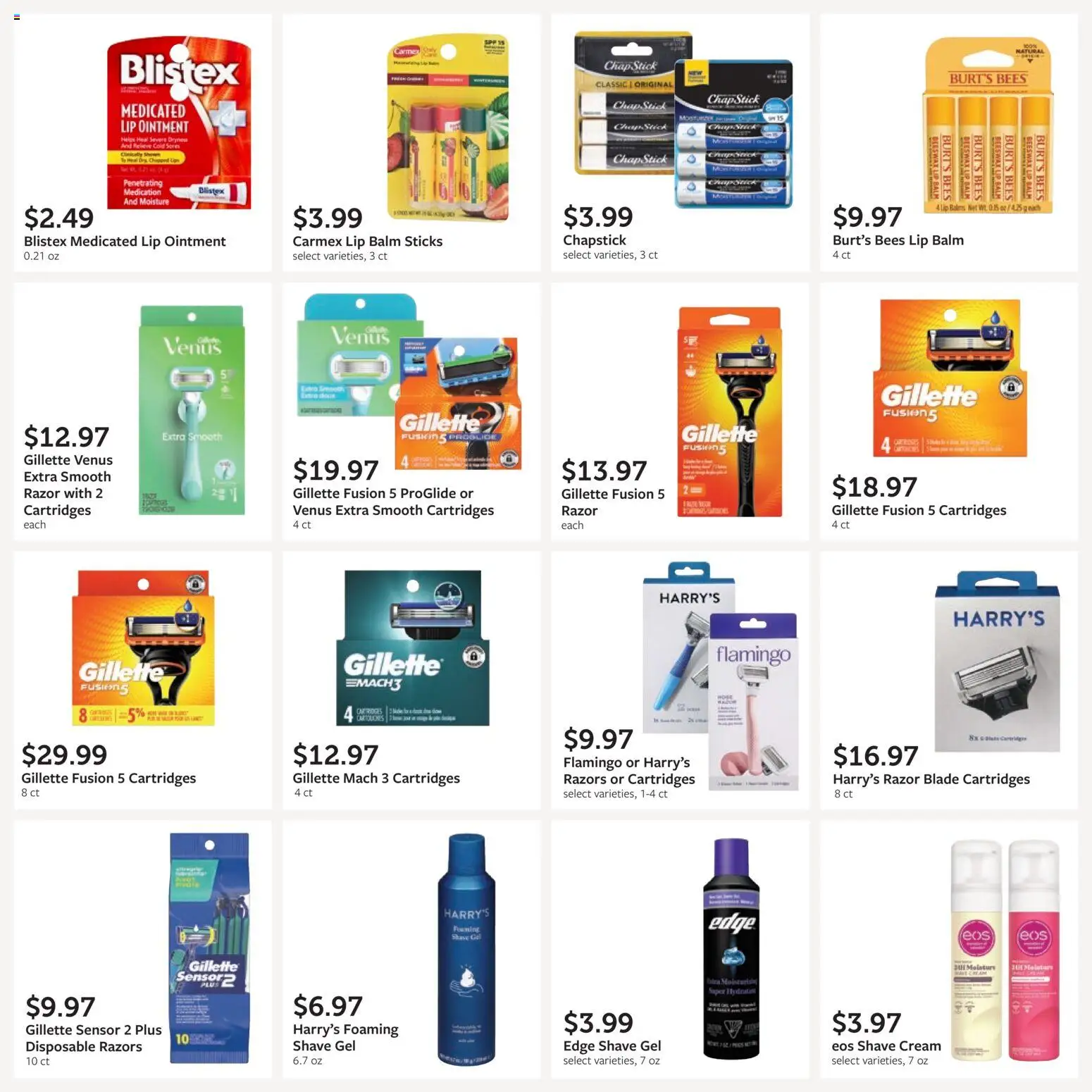 Fareway Monthly Ad - valid from 08/03/2026 | Page: 36 | Products: Cream, Razor Blade, Shave Gel, Sensor