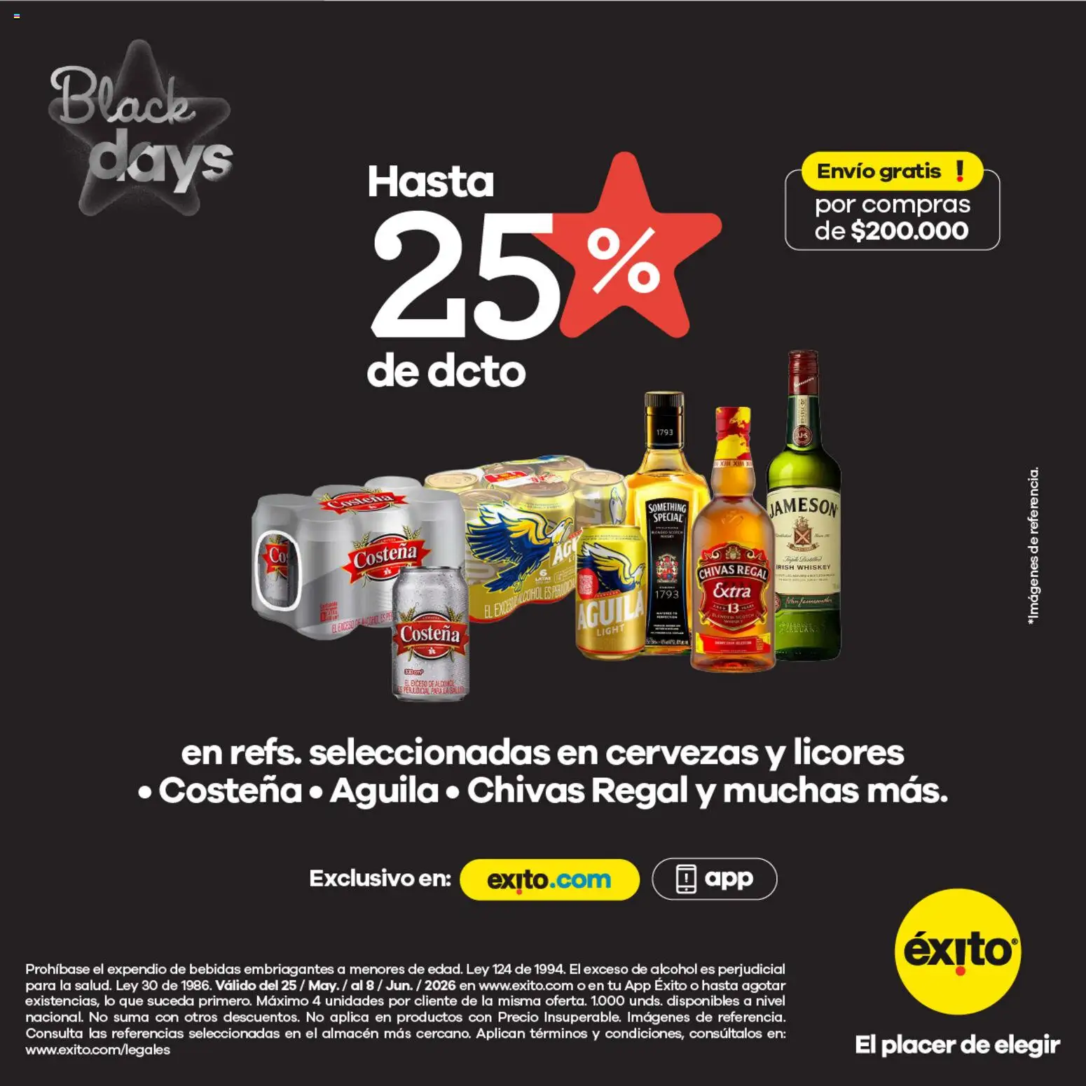 Éxito revista - valida desde el 25.05.2026 | Página: 3 | Productos: Whiskey, Tintura