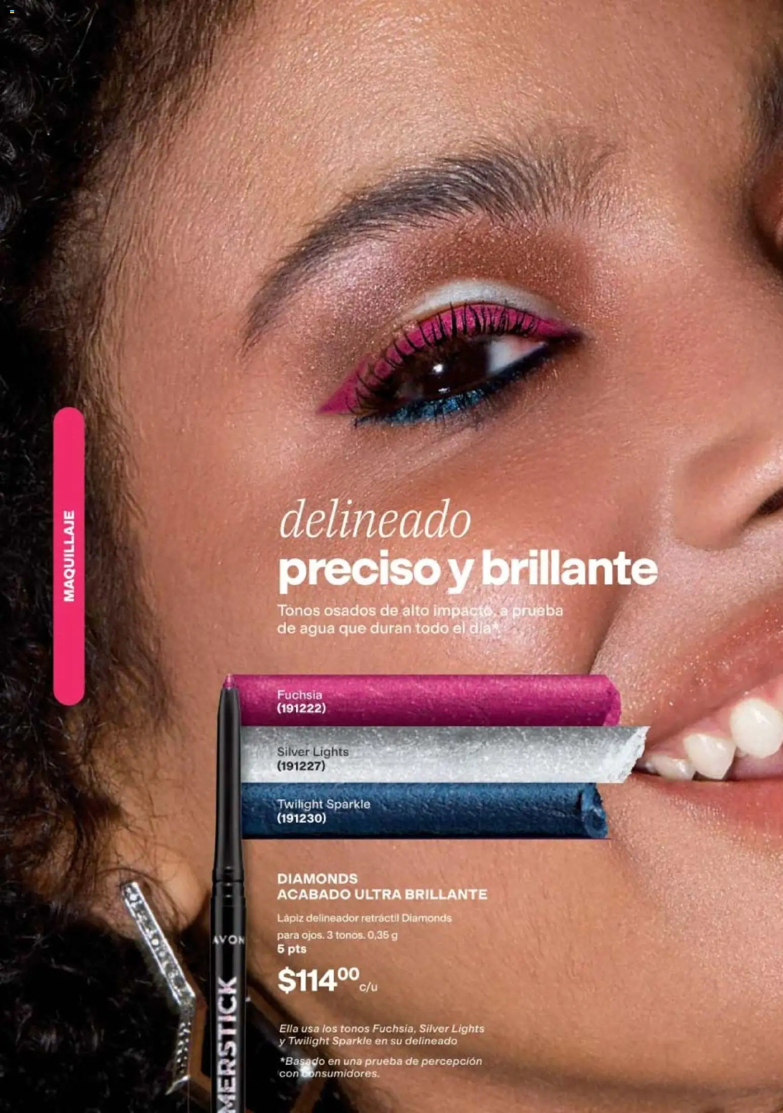 Nuevas ofertas de AVON válidas en toda la República Mexicana desde el 11/09/2026. ¡Encuentra las mejores ofertas en AVON campaña 14 2026! | Página: 34 | Productos: Agua, Maquillaje, Delineador