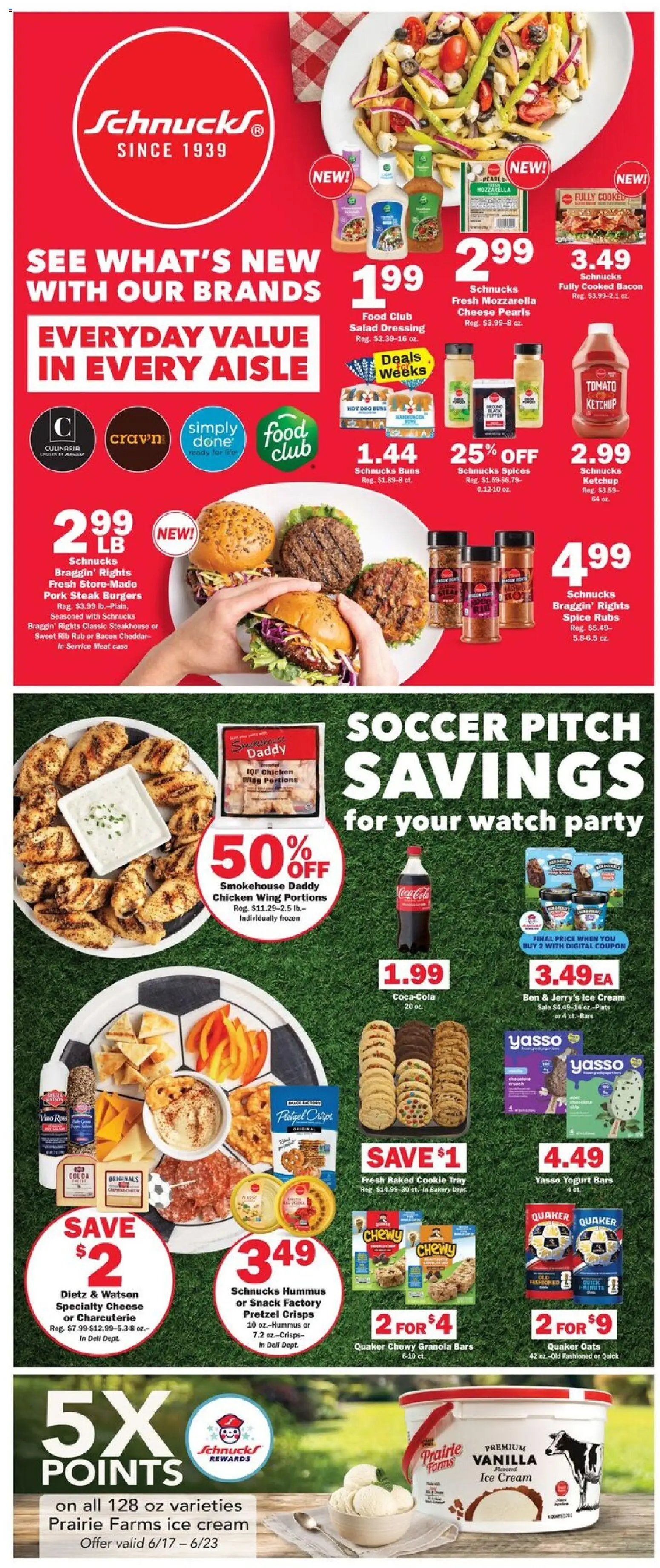 Schnucks Weekly Print Ad - IL - valid from 17.06.2026 | Page: 2 | Products: Yogurt, Ice cream, Spices, Case