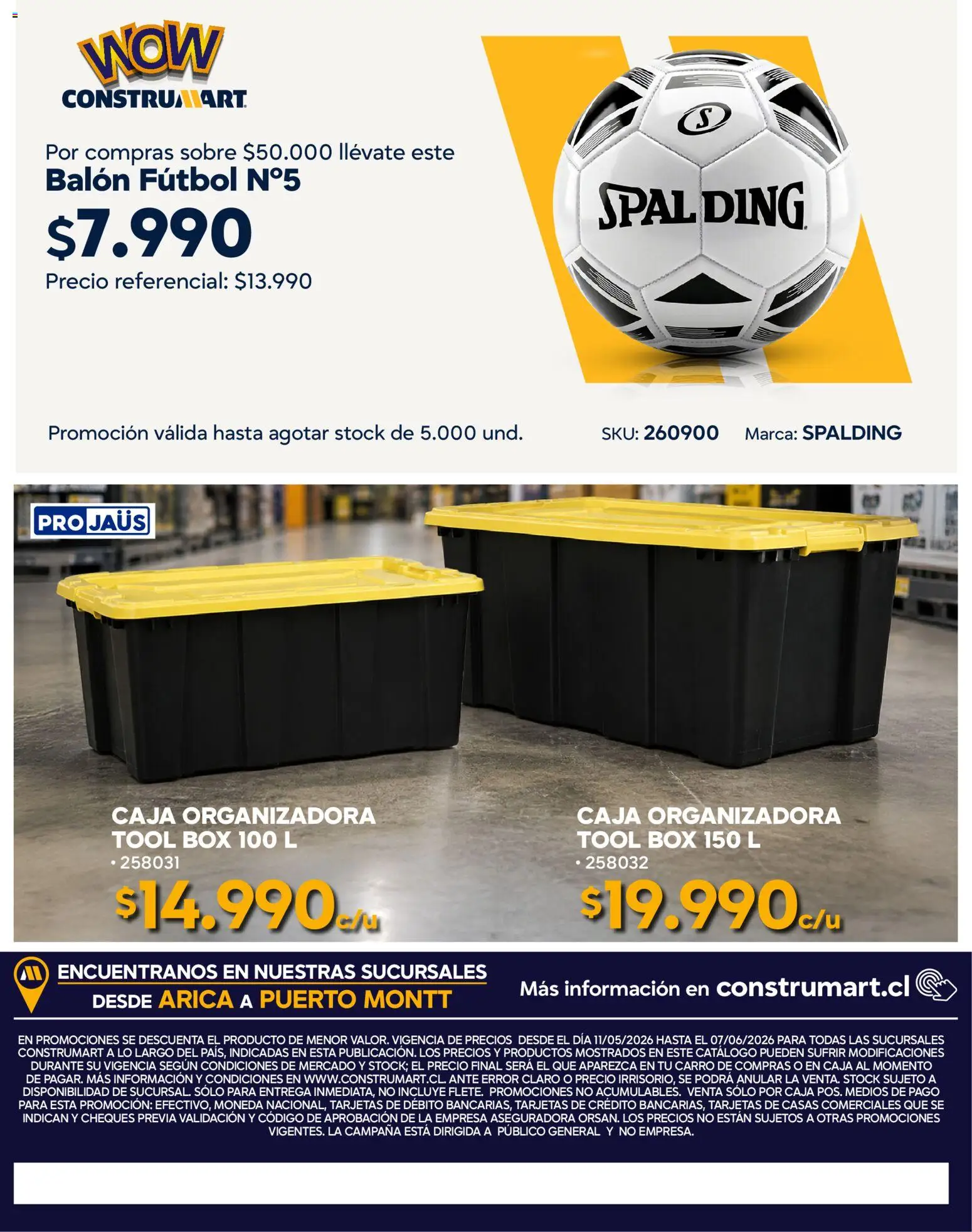 Construmart Ofertas │ válido desde el 01.05.2026 | Página: 24 | Productos: Balón, Caja, Sobre, General