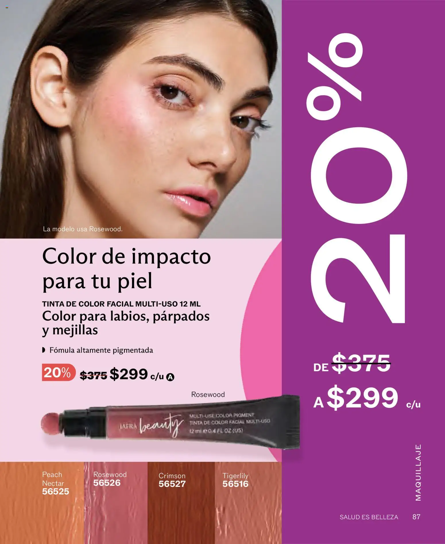Nuevas ofertas de JAFRA válidas en toda la República Mexicana desde el 01/07/2026. ¡Encuentra las mejores ofertas en JAFRA catálogo! | Página: 87