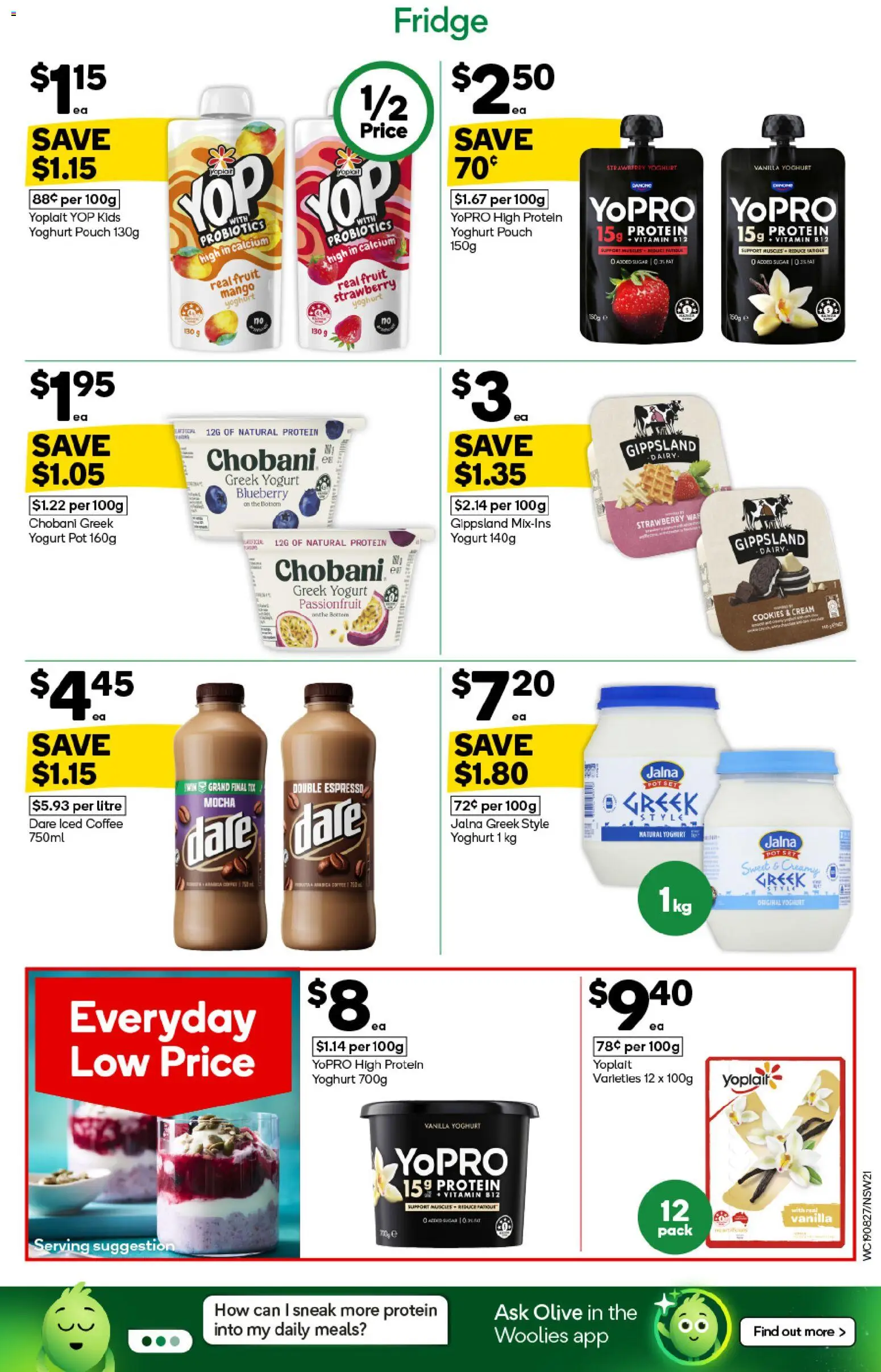 Woolworths catalogue - valid from 19/08/2026 | Page: 21 | Products: Dairy, Fridge, Cookies, Vanilla