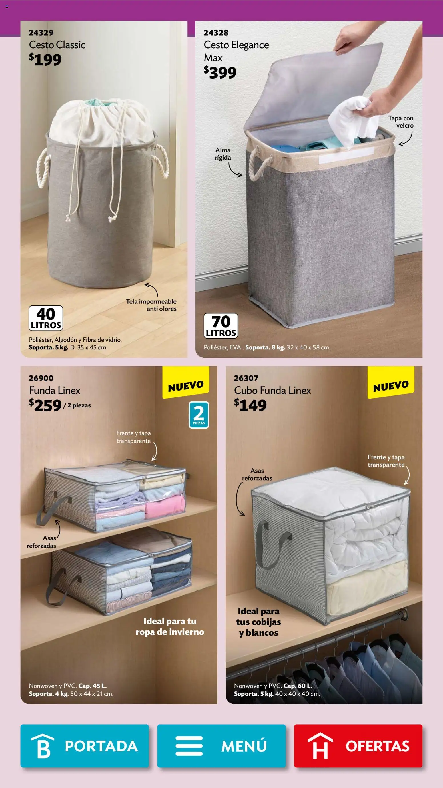 Nuevas ofertas de Betterware válidas en toda la República Mexicana desde el 02/02/2026. ¡Encuentra las mejores ofertas en Betterware campaña 2 2026! | Página: 19 | Productos: Funda, Algodón, Ropa