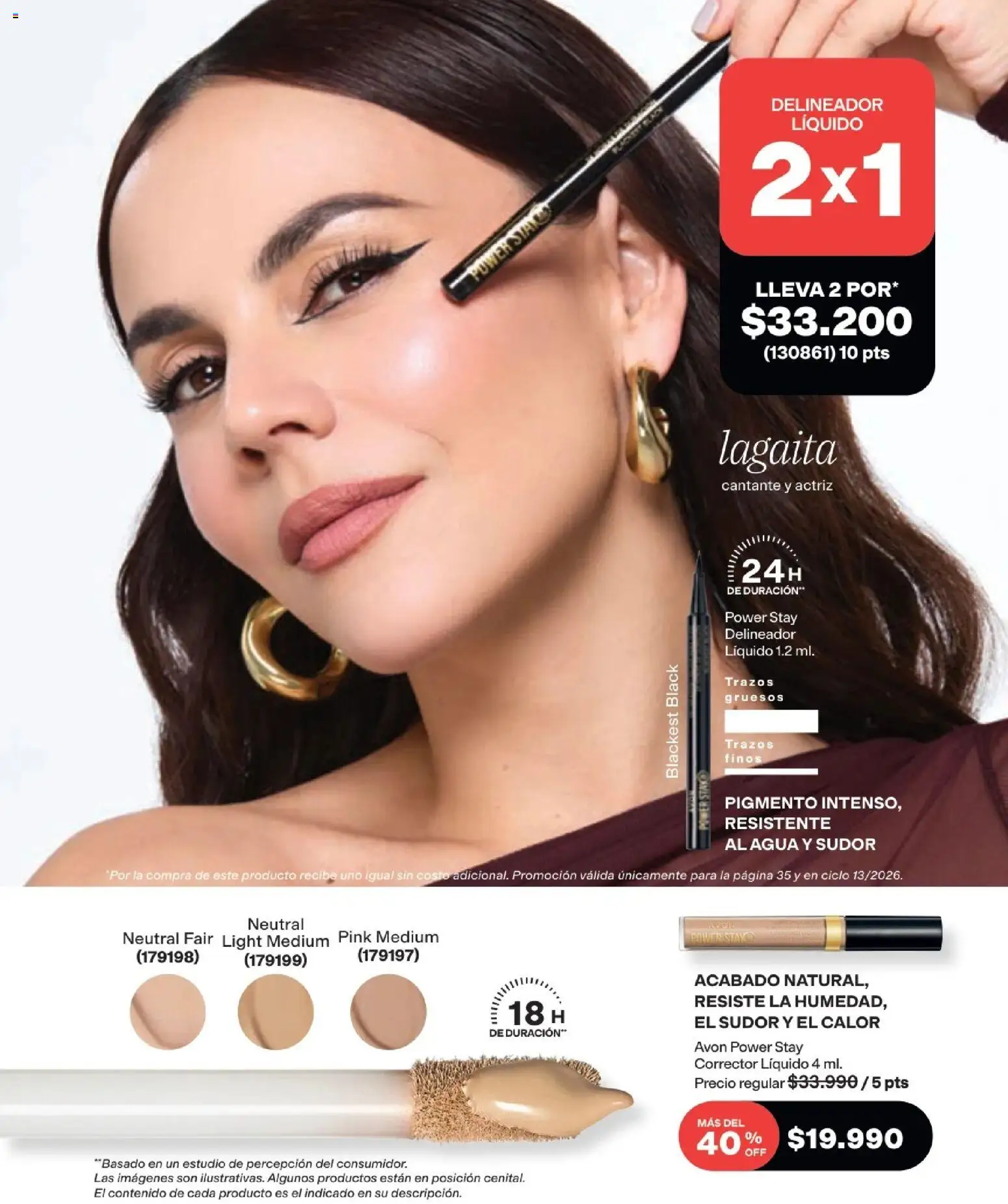 Avon revista - valida desde el 16/08/2026 | Página: 35 | Productos: Agua, Delineador, Corrector