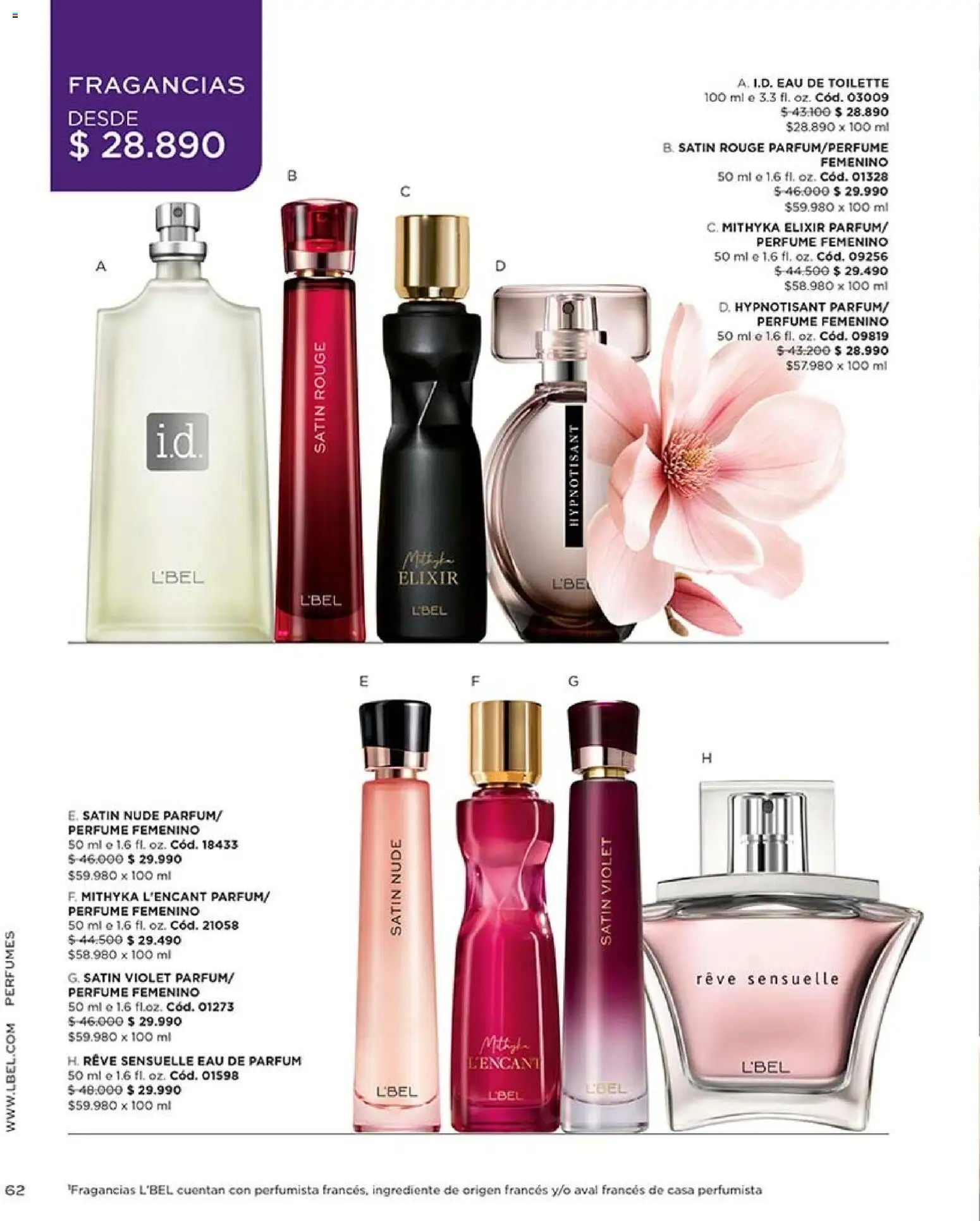 Catálogo L'Bel Campaña 15 │ válido desde el 06.09.2026 | Página: 62 | Productos: Perfumes, Perfume, Eau de toilette