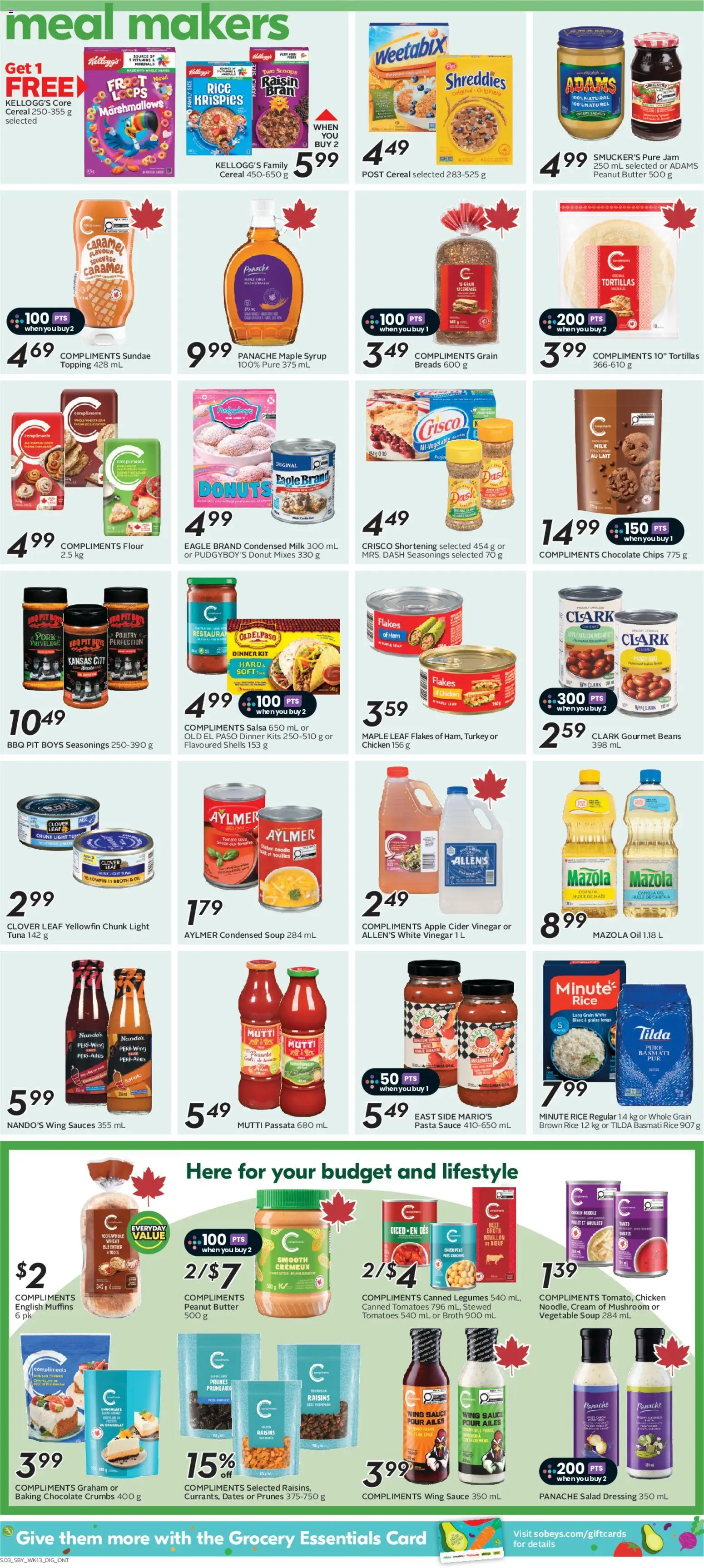 Sobeys flyer valid from Jul 23, 2026 | Page: 11 | Products: Cream, Milk, Butter, Ham