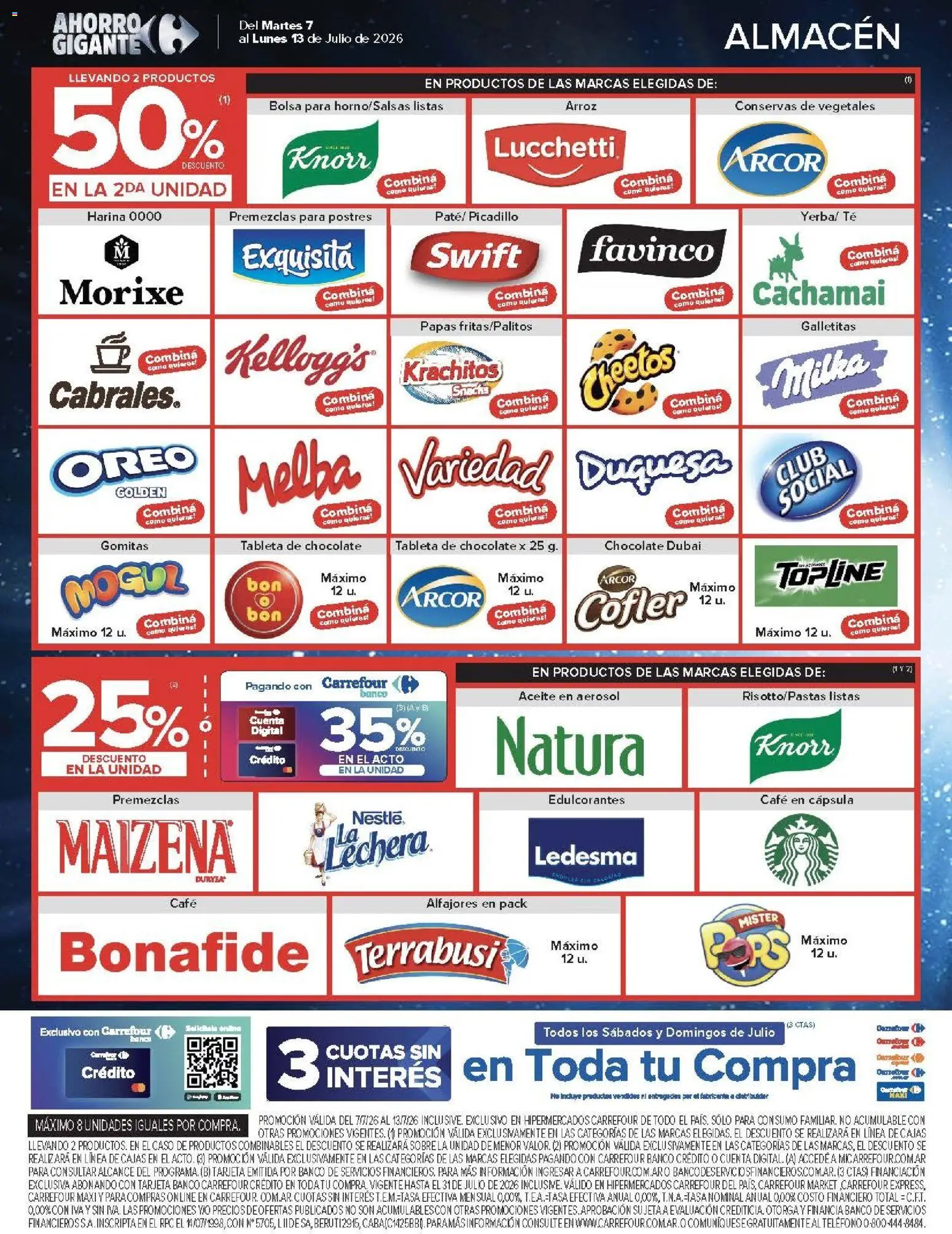 Carrefour - AHORRO AA │ válido desde el 07/07/2026 | Página: 8 | Productos: Bolsa, Gomitas, Aceite, Arroz