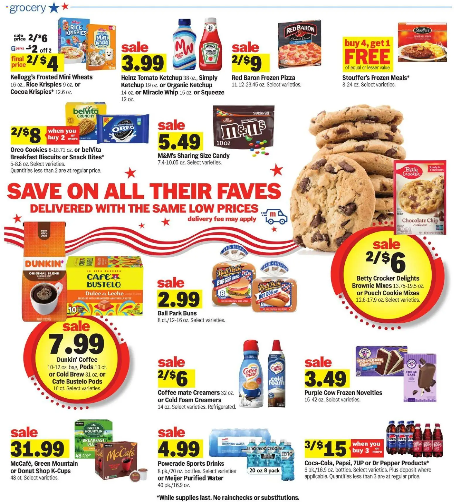 Meijer Weekly Ad - valid from 07/08/2026 | Page: 3 | Products: Rice, Ketchup, Cookies, Pepper