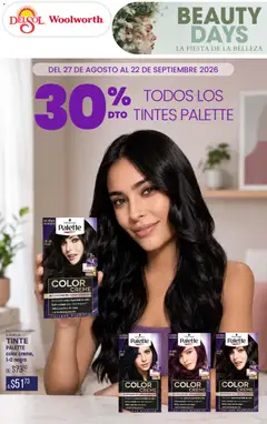 Vista previa de Del Sol y Woolworth katalog Beauty Days, nuevo folleto de la tienda, válido en México a partir del 27/08/2026