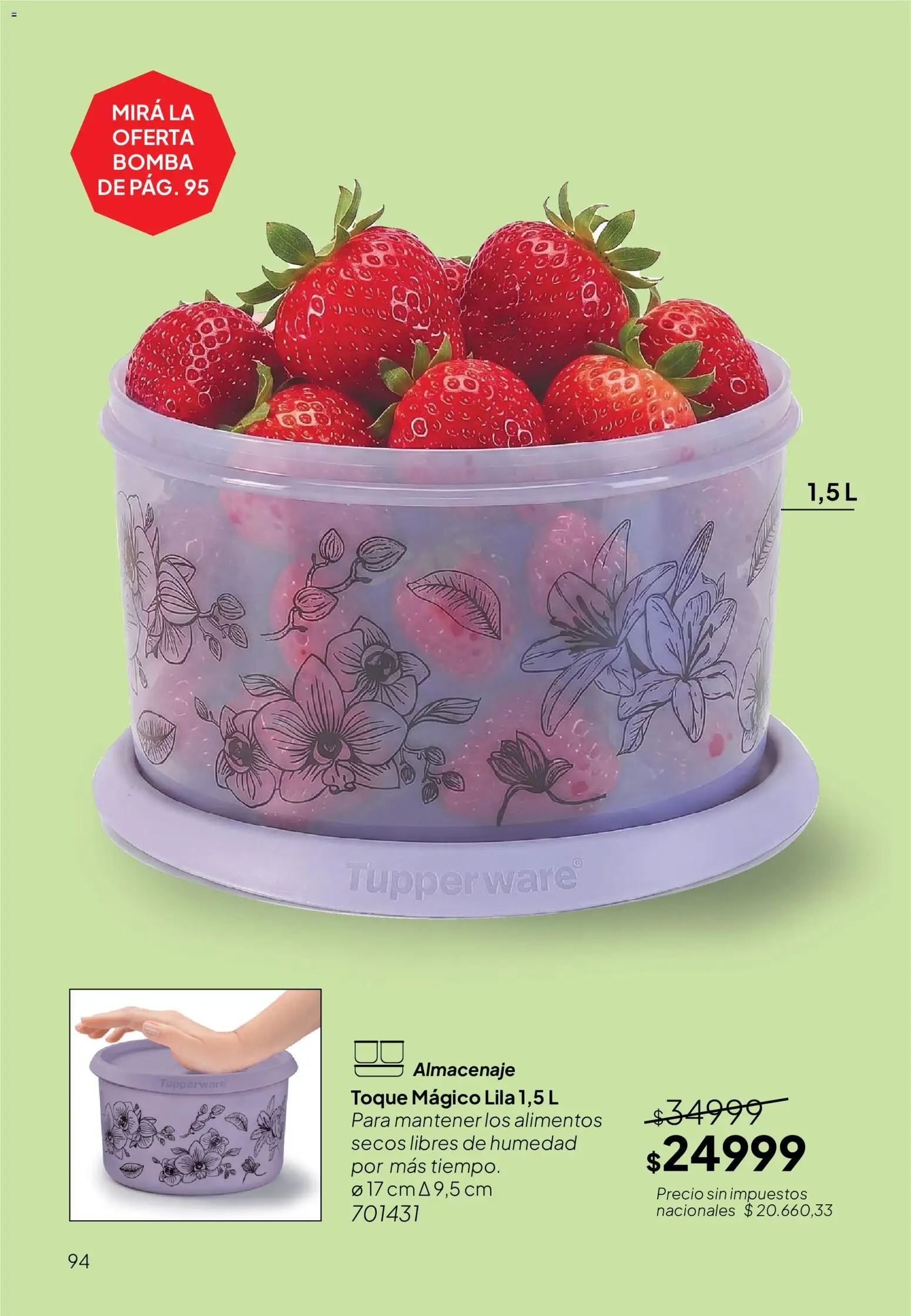 Tupperware Folleto │ válido desde el 01/09/2026 | Página: 95 | Productos: Alimentos