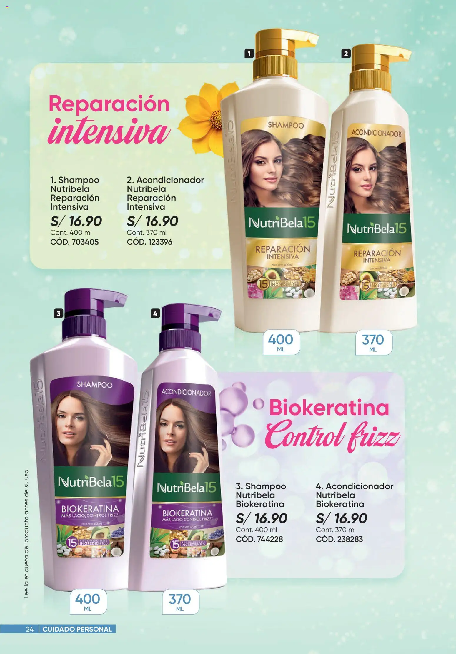 Catálogo Azzorti válido desde 14/08/2026 | Página: 24 | Productos: Shampoo, Acondicionador