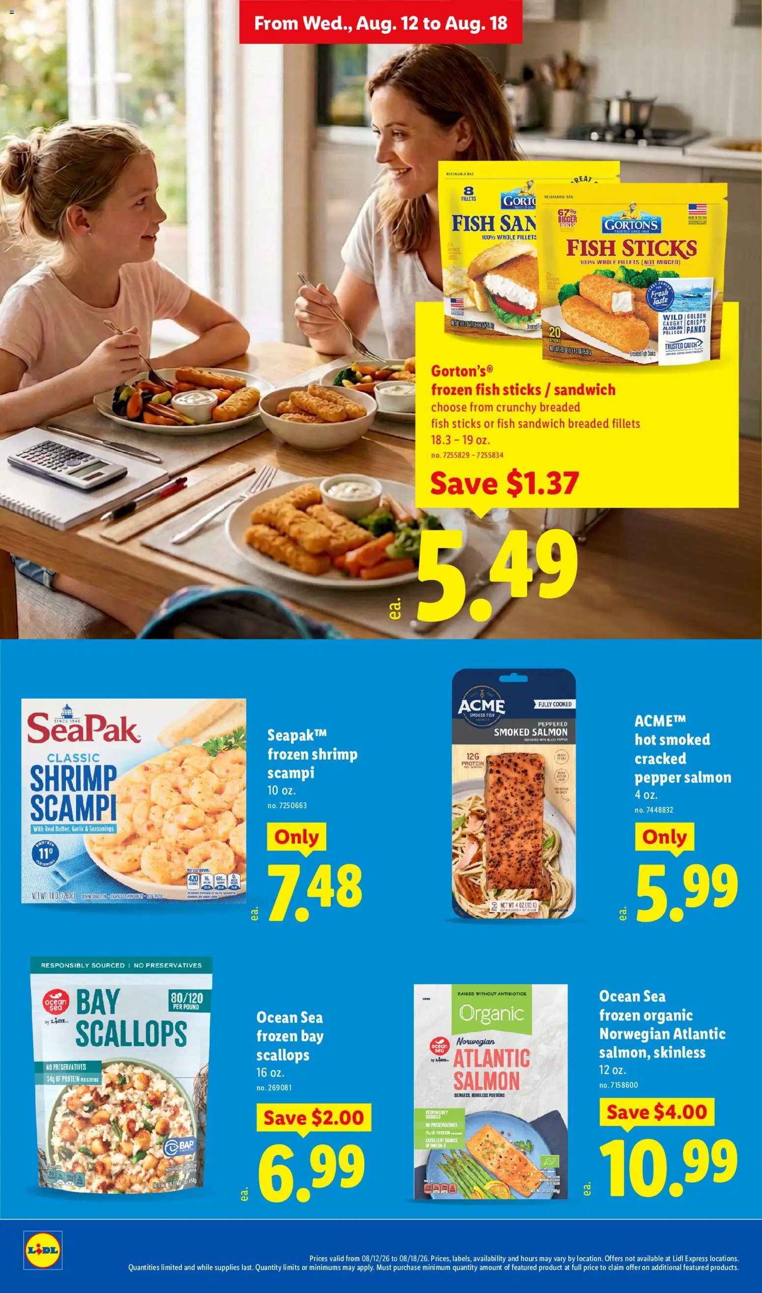 Lidl Weekly Ad - valid from 08/12/2026 | Page: 18 | Products: Protein, Garlic, Salmon, Smoked fish