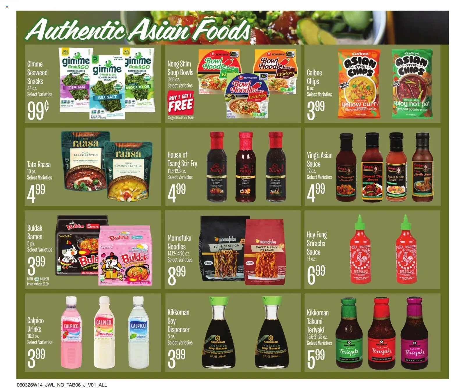 Jewel Osco Specialty&Local - valid from 03.06.2026 | Page: 6 | Products: Noodles, Sauce, Salt, Peach