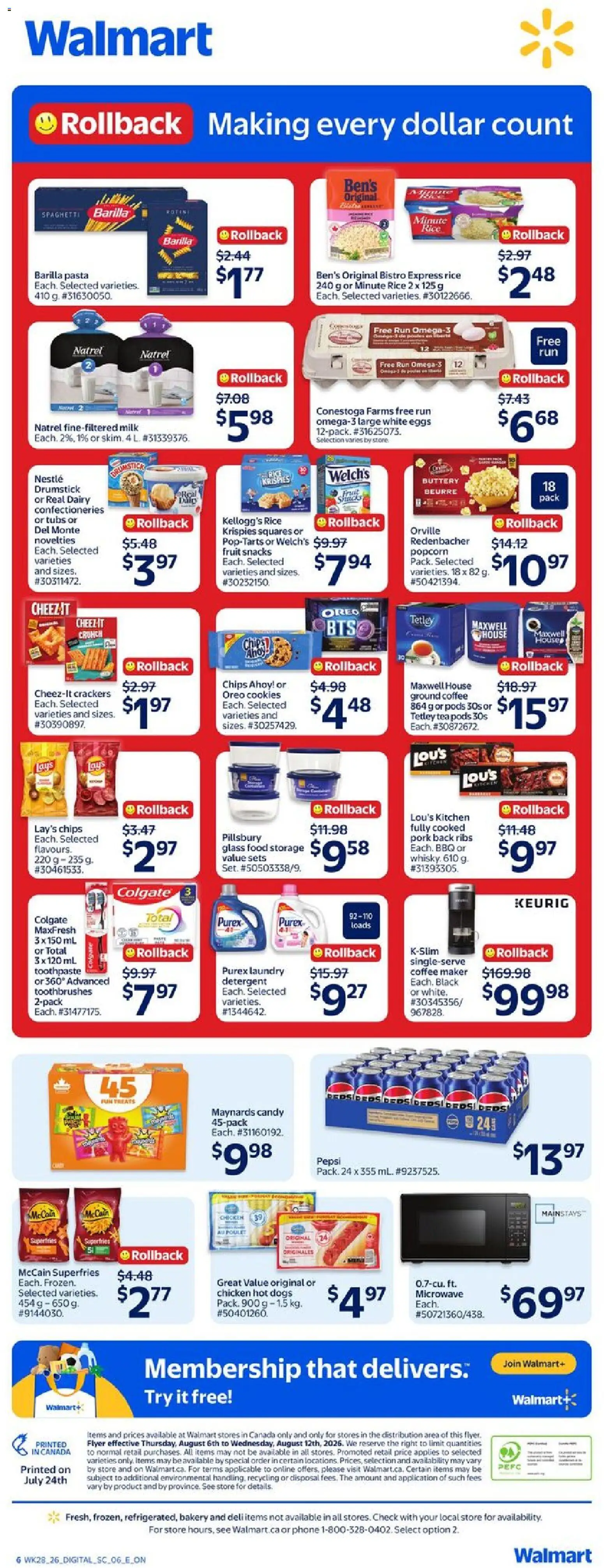 Walmart flyer valid from Aug 6, 2026 | Page: 2