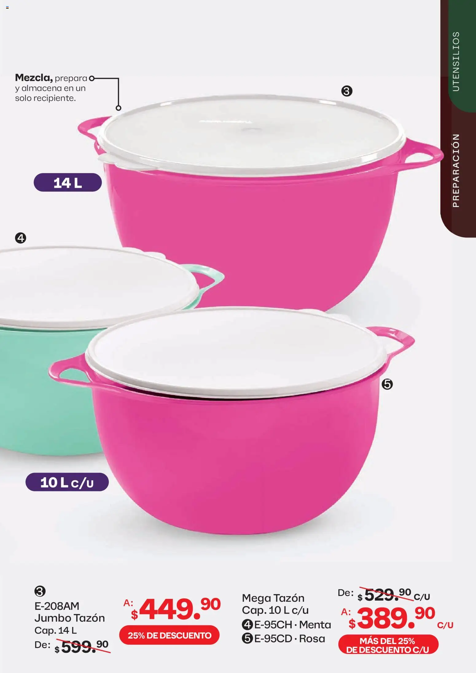 Nuevas ofertas de Tupperware válidas en toda la República Mexicana desde el 13/07/2026. ¡Encuentra las mejores ofertas en Tupperware catálogo! | Página: 61